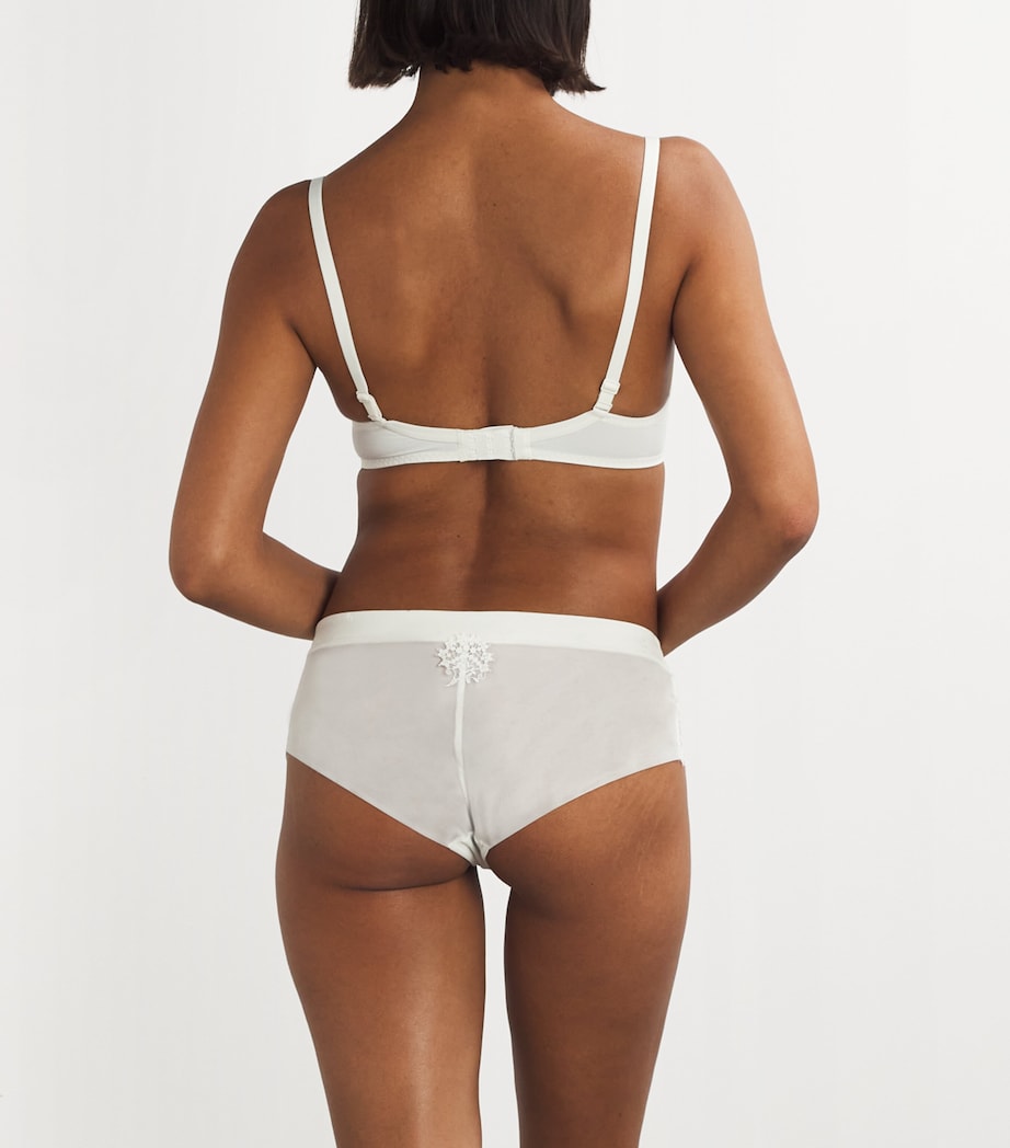 Embroidered Wish Plunge Bra 030 NATURAL Image 3