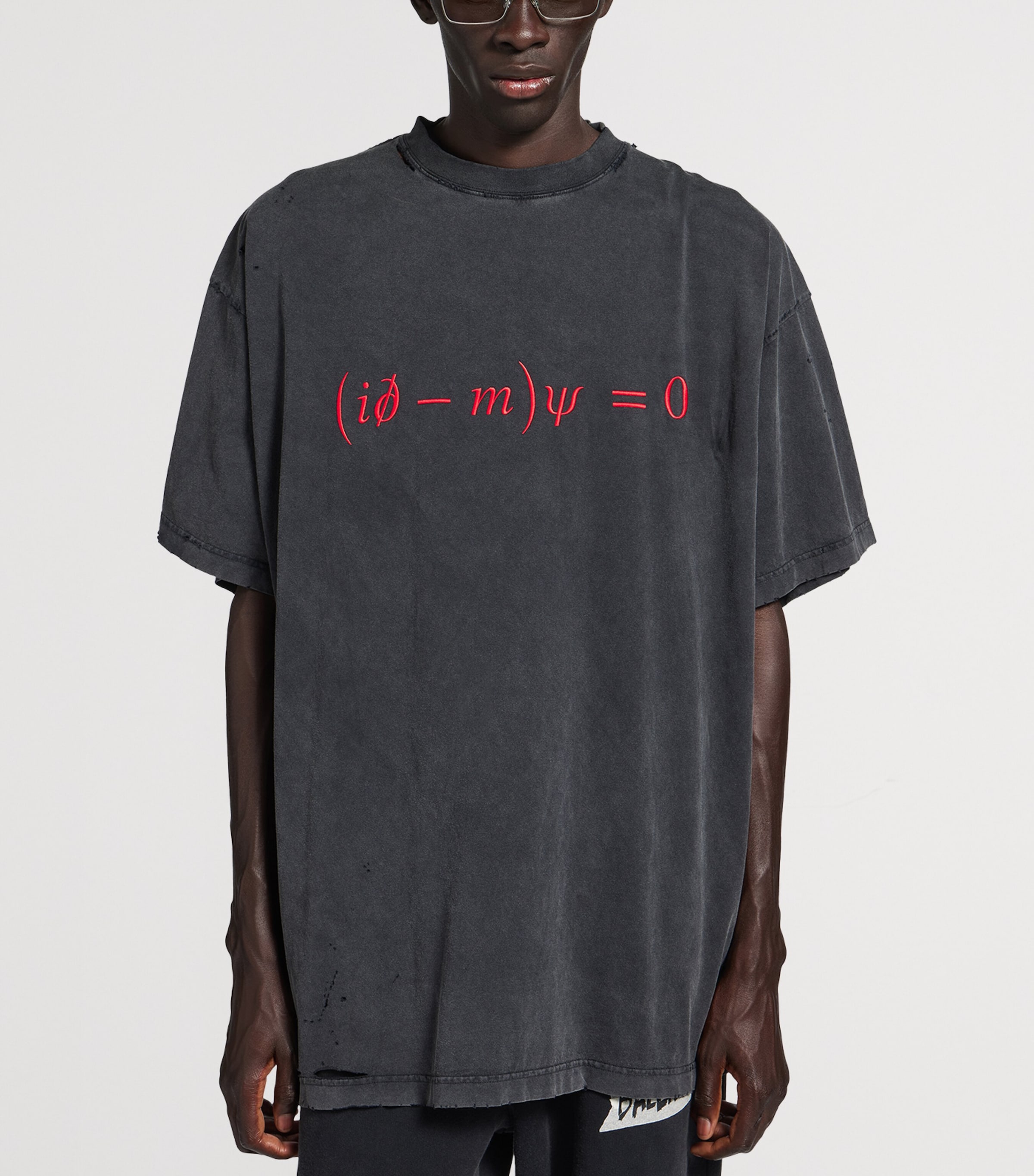 Balenciaga Mens Cotton Dirac Formula T-Shirt Image 5