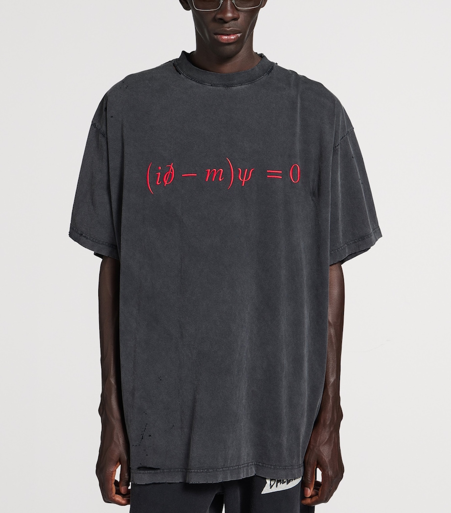 Balenciaga Mens Cotton Dirac Formula T-Shirt Image 5