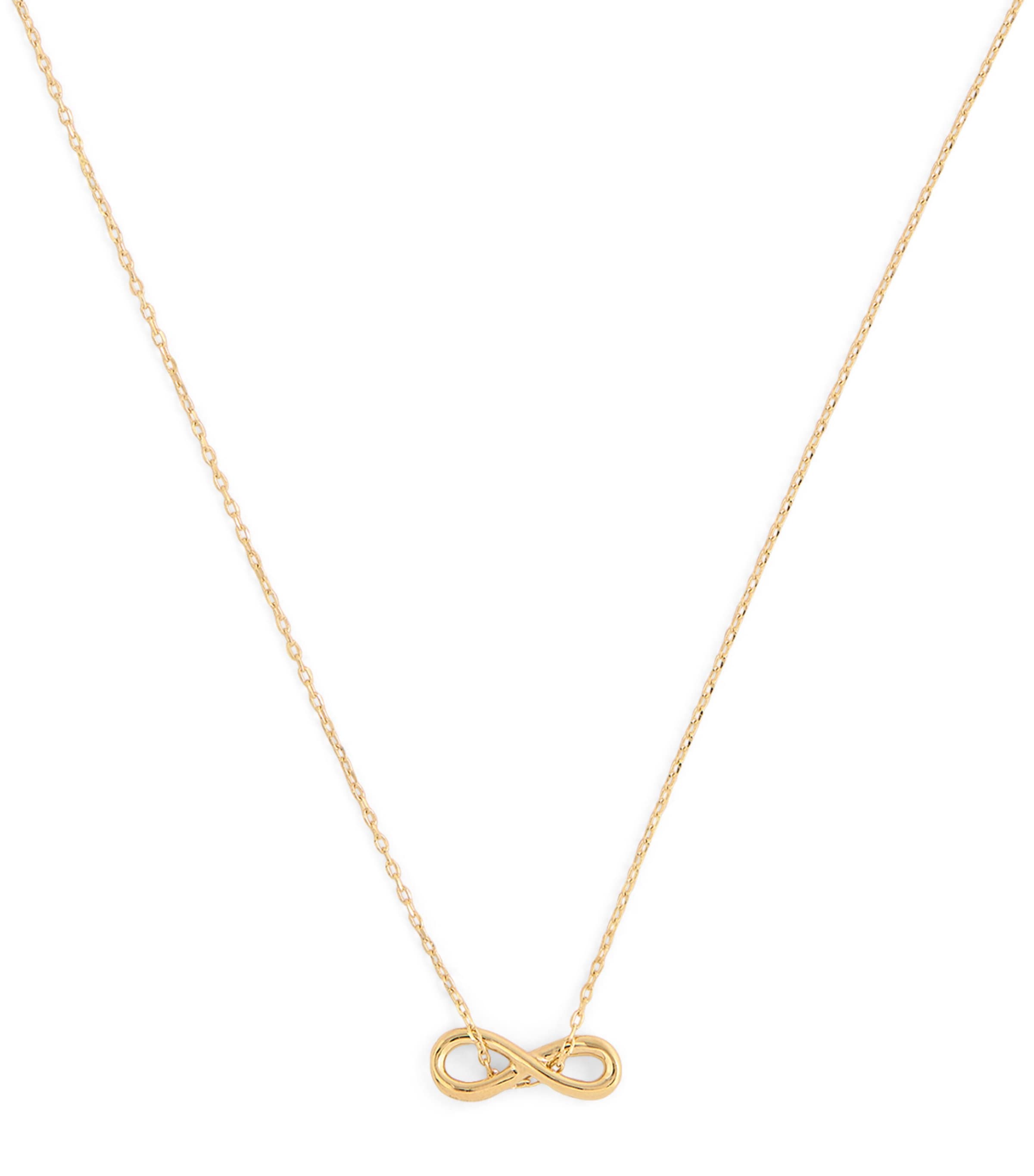 Astrid & Miyu Yellow Gold Infinite Pendant Necklace | Fashion Jewellery | Necklaces