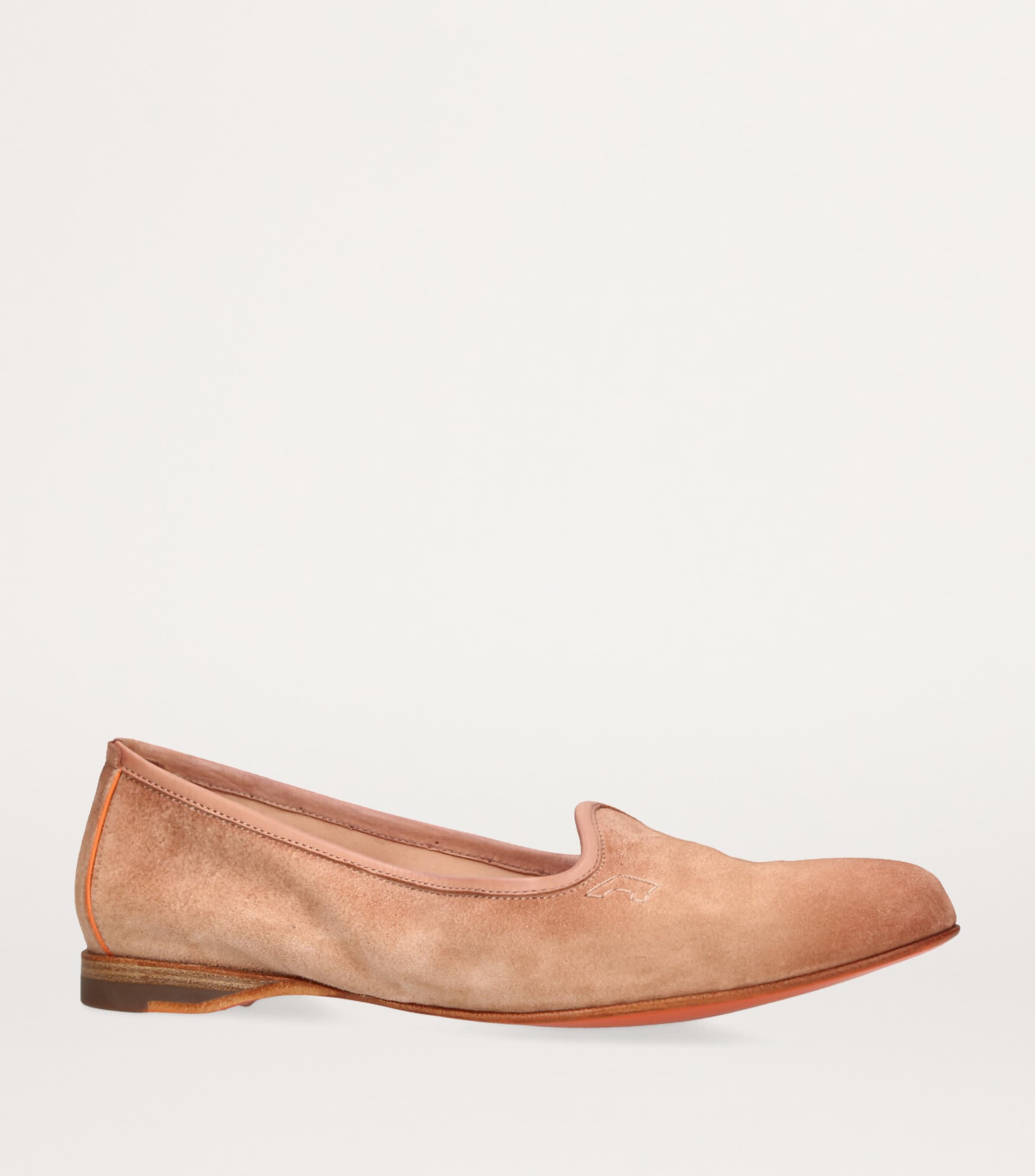 Santoni Suede Loafers Beige Image 3