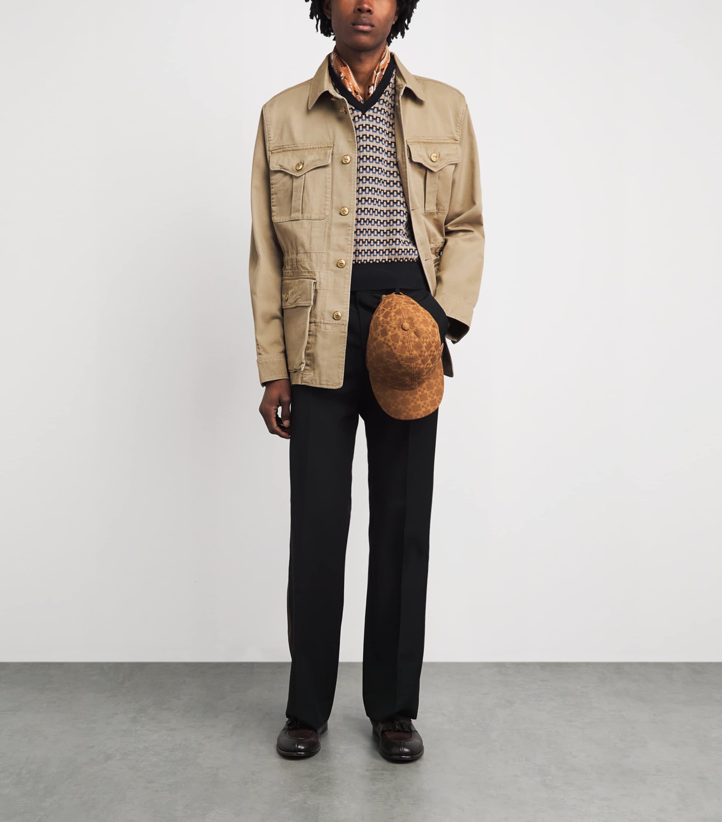 Polo Ralph Lauren Mens Cotton Crestwood Utility Jacket Surrey Tan X Image 2