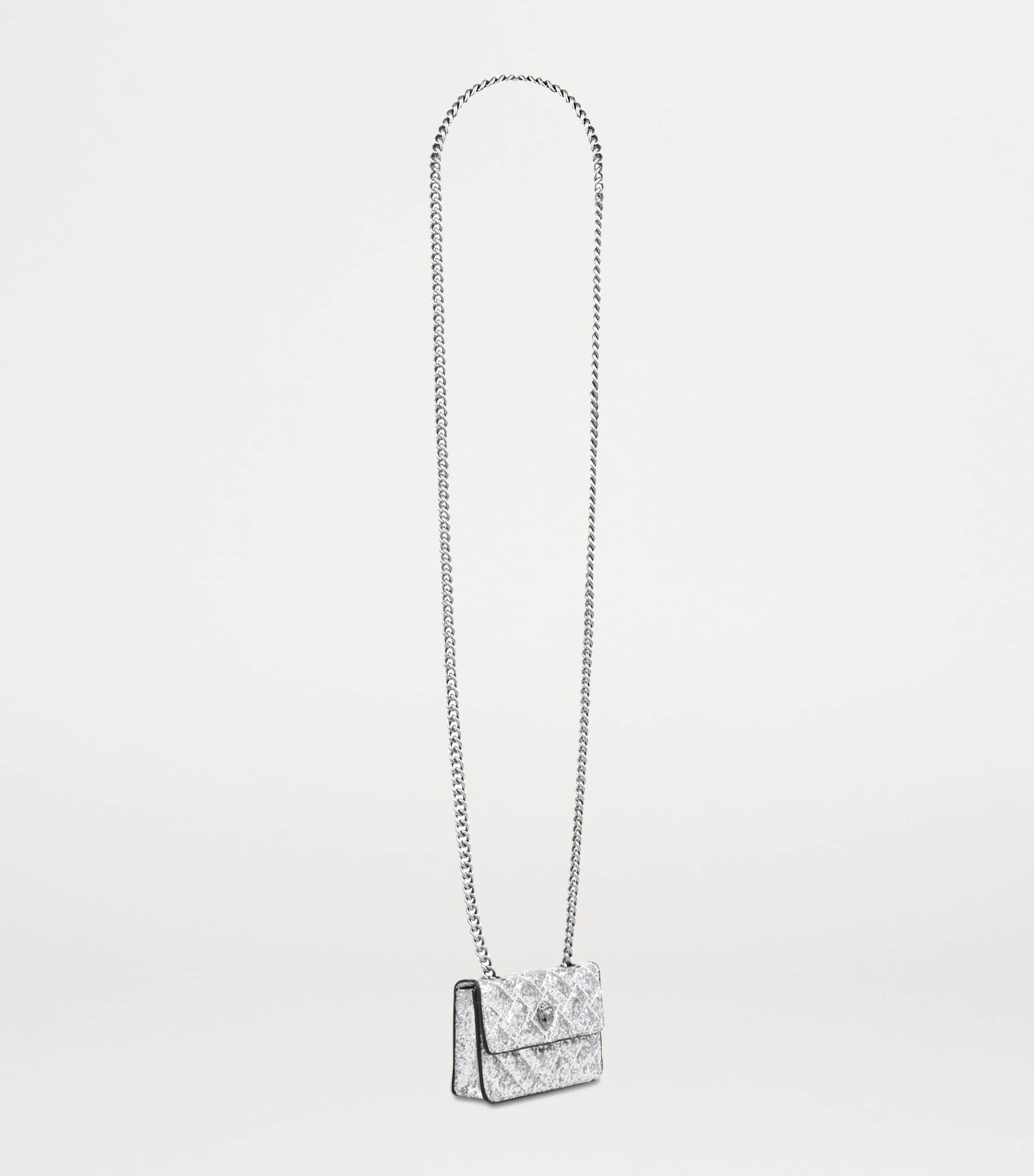 Kurt Geiger London Micro Kensington Cross-Body Bag Silver Image 3