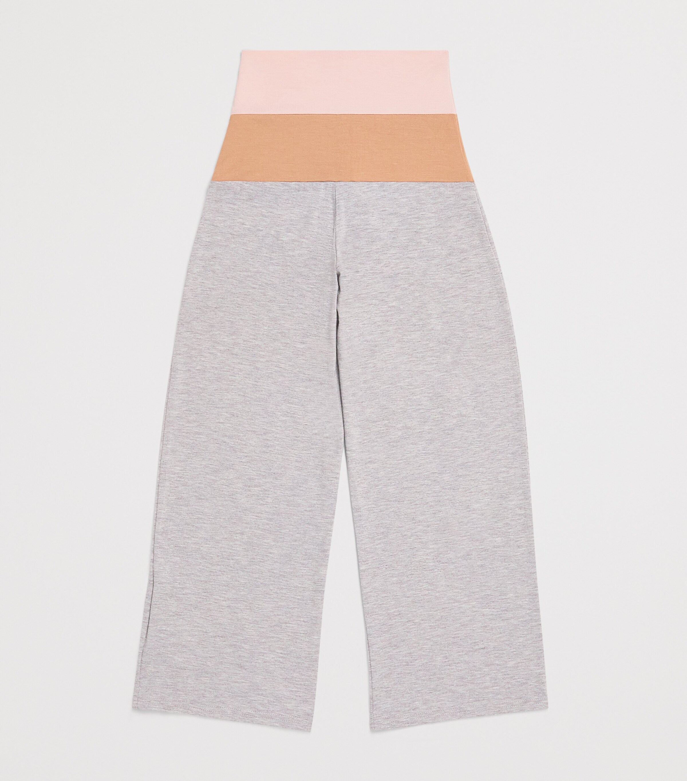 Fold-Down Pyjama Trousers (4-16 Years) LT GREY COPPER/NUDE Image 2
