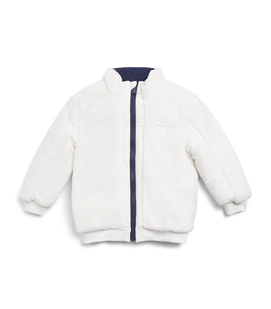 BOSS Kidswear Reversible Puffer Jacket (4-16 Years) Ivory Image 1