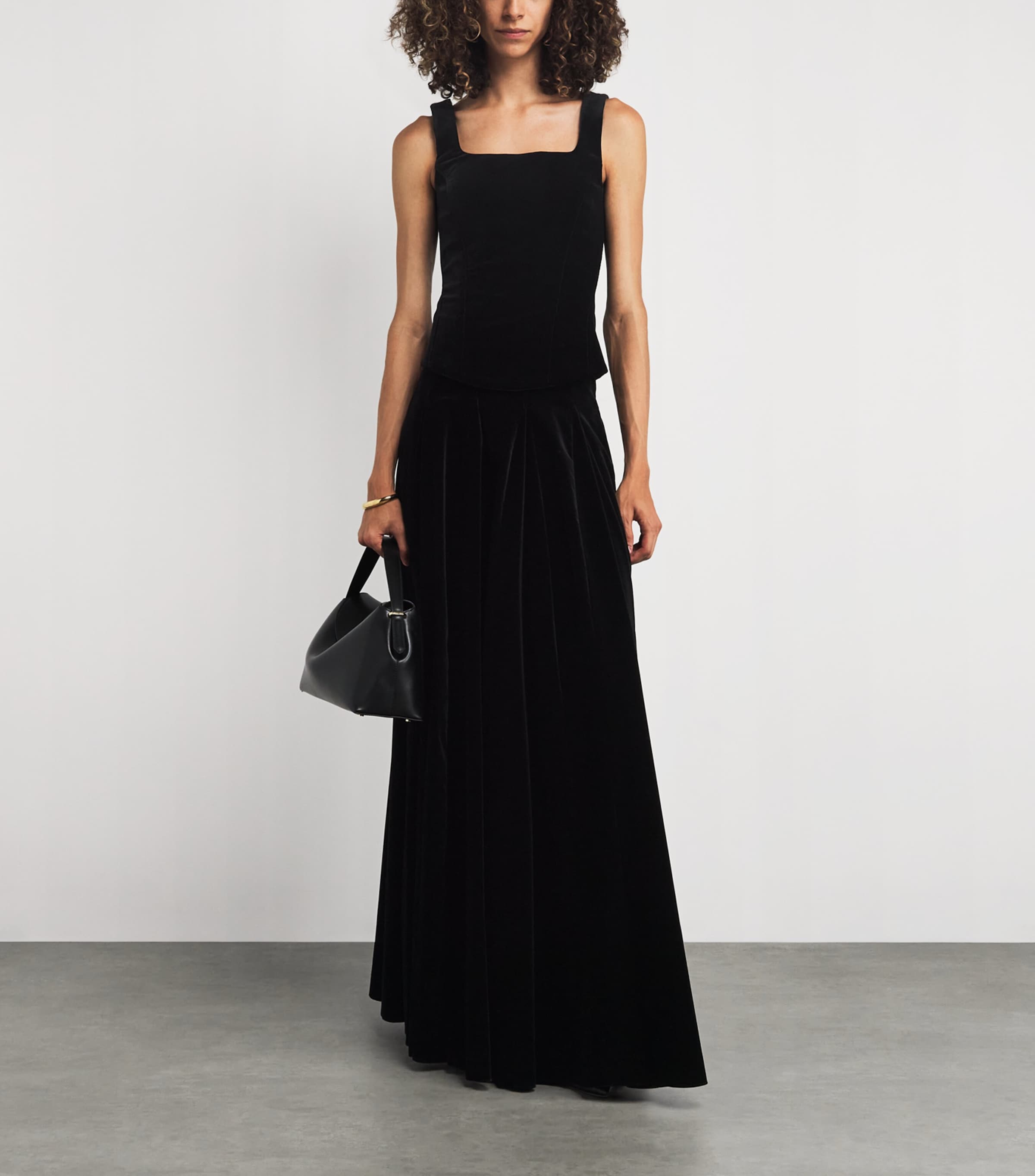Max Mara Velvet Maxi Skirt Harrods TW