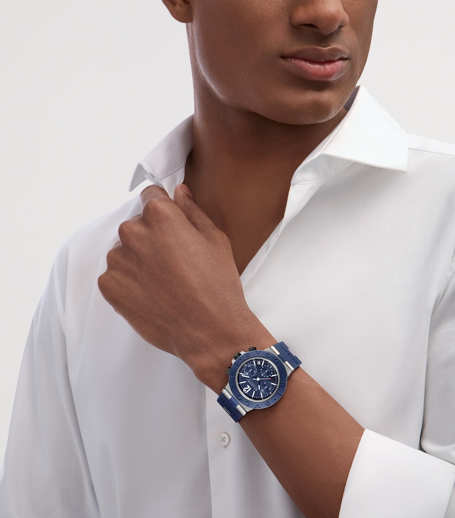 Bvlgari Aluminium Watch 41mm BLUE Image 6