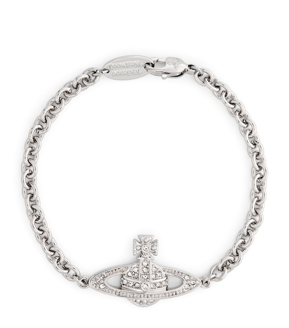 Orb Chain Bracelet P116 PLATINM/CRYSTL Image 1