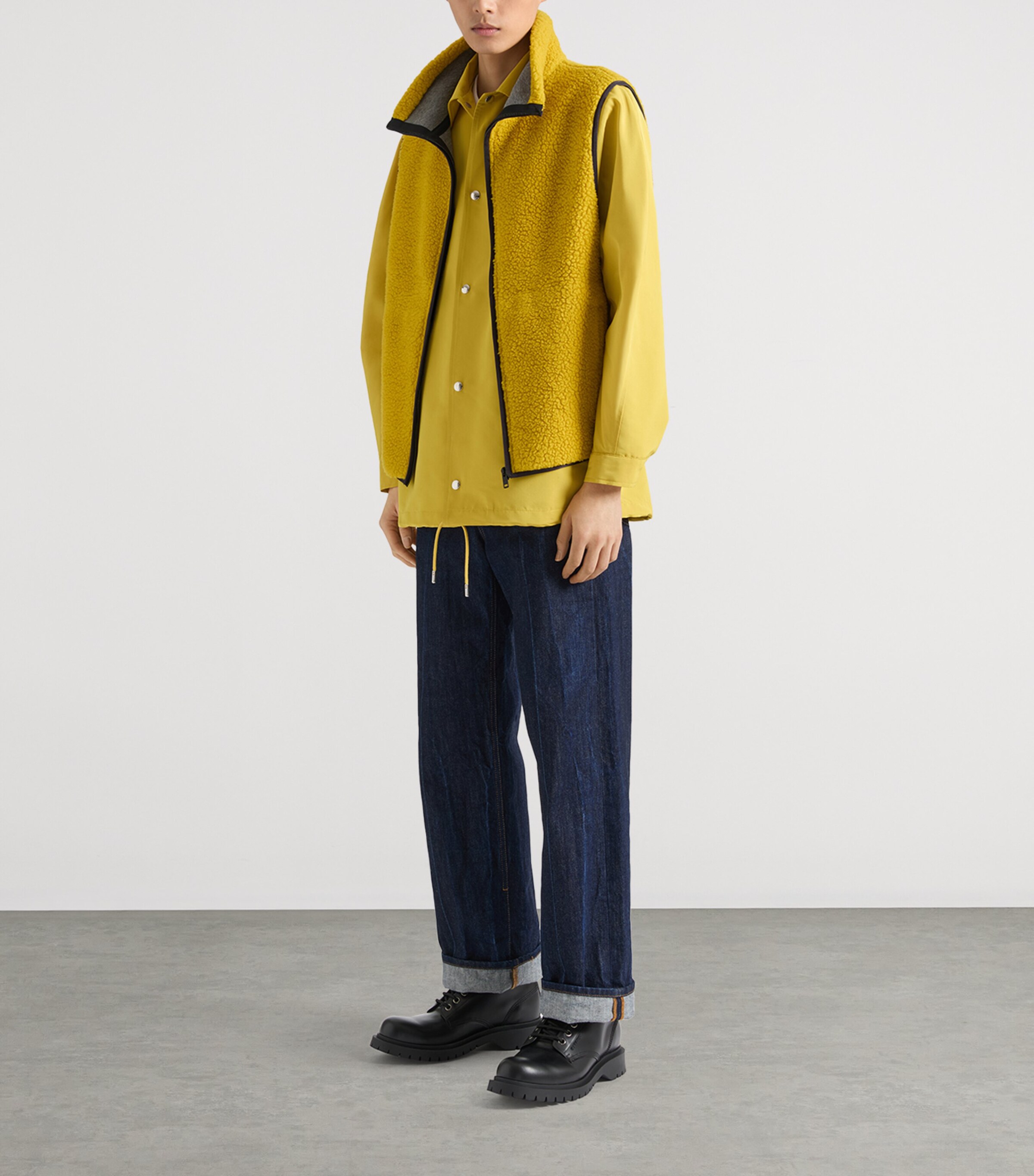 Fleece Gilet MUSTARD Image 2