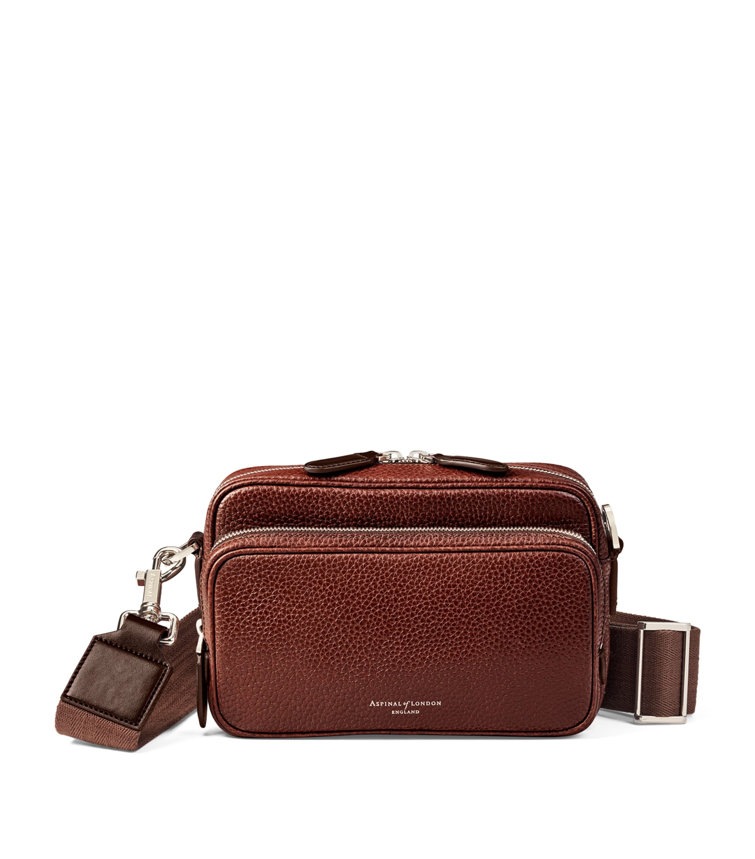 ASPINAL OF LONDON REPORTER EAST WEST MESSENGER BAG 