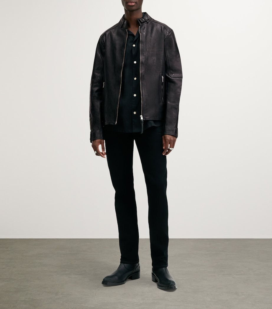 Cora Leather Jacket JET BLACK Image 2