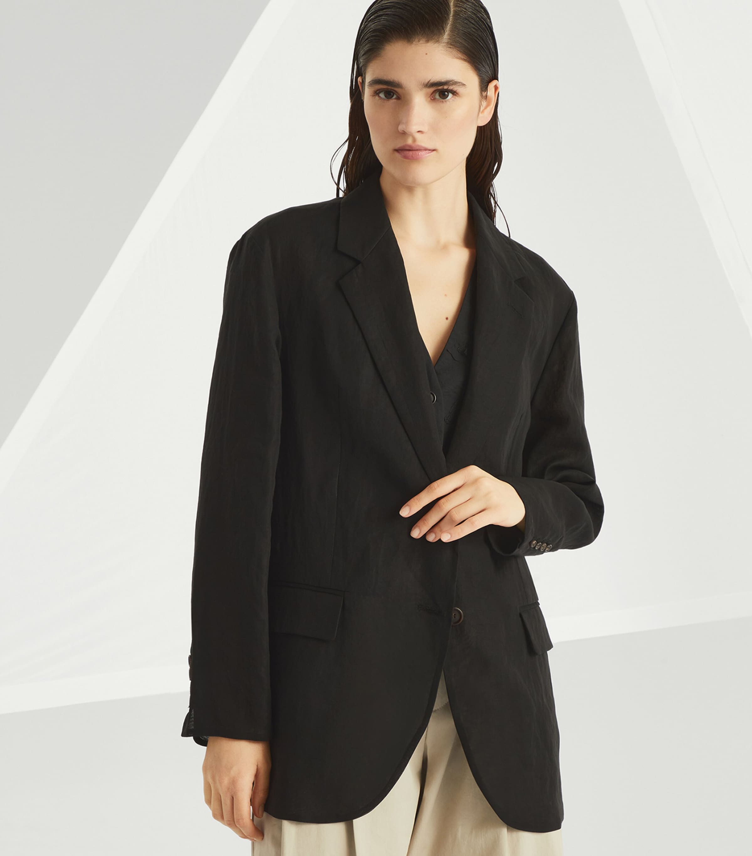 【関税＆送料込み】Brunello Cucinelli Cotton Single-Breaste Brunello Cucinelli Cotton Organza Single-Breasted Blazer