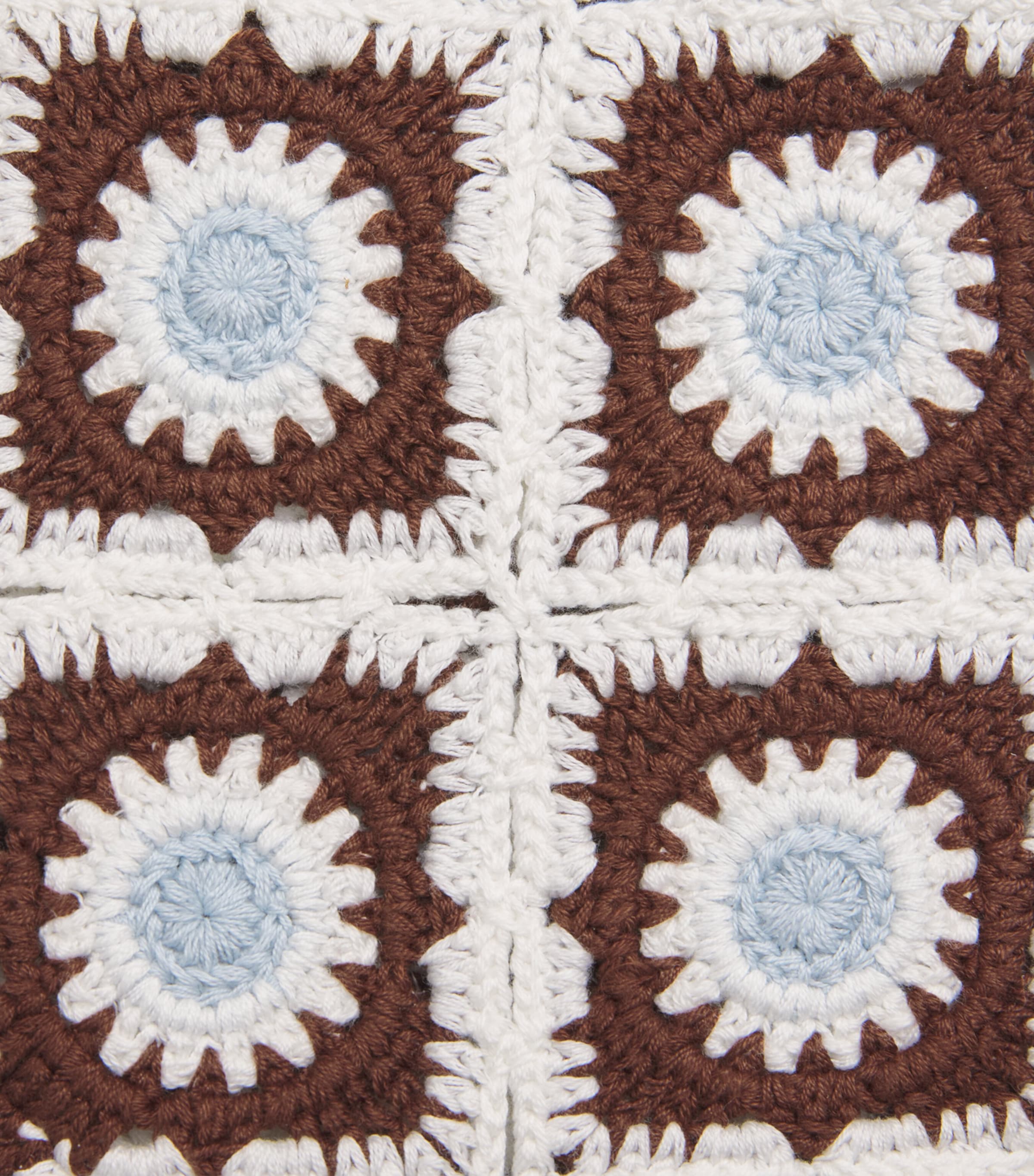 Maje Womens Crochet Shorts Brown/blue Image 6