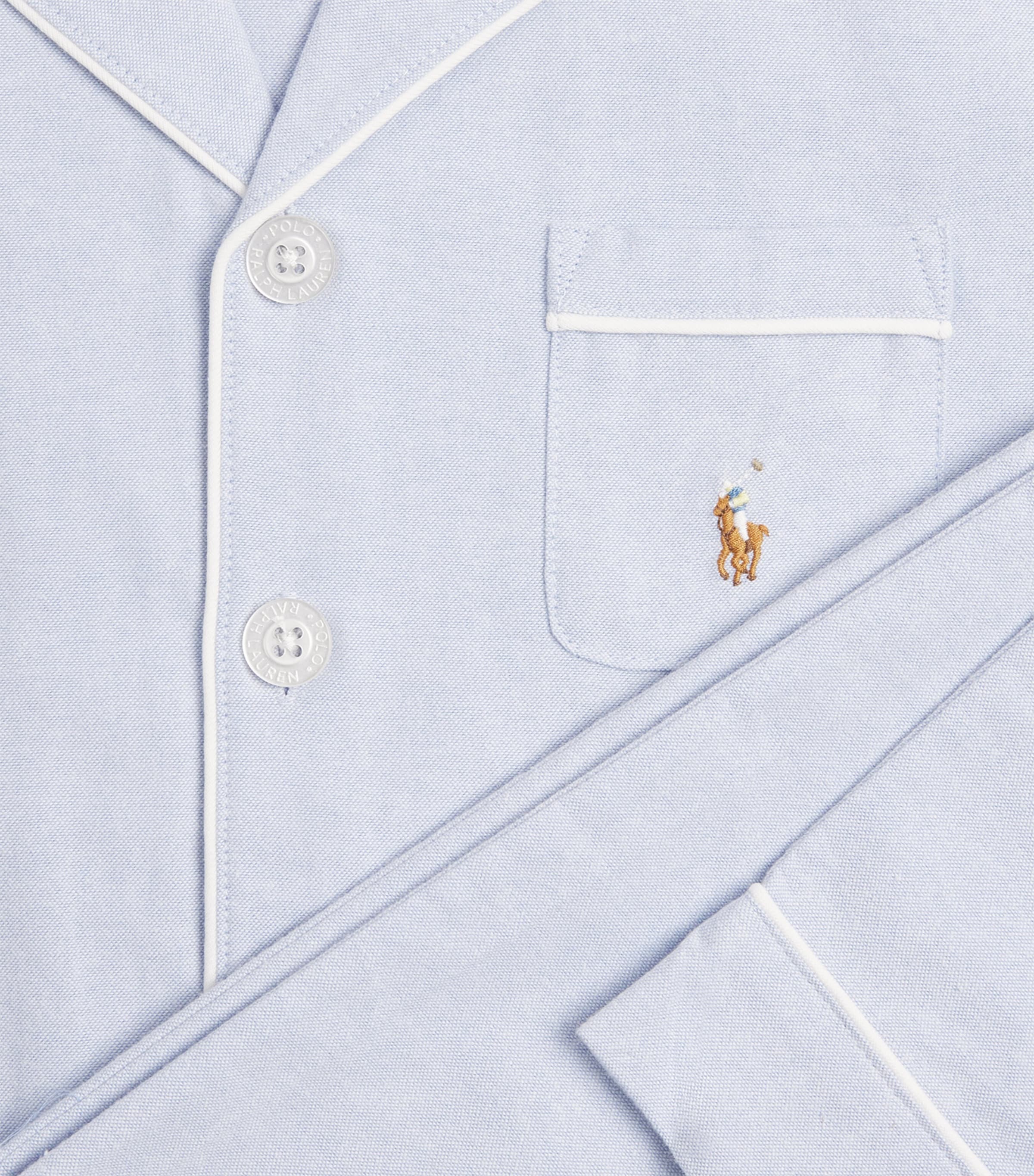 Cotton Oxford Pyjama Set (6-14 Years) POLO BLUE HYACINTH Image 4