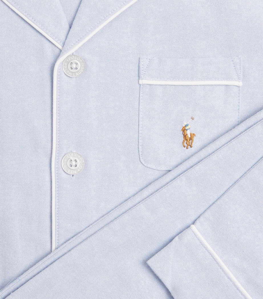 Cotton Oxford Pyjama Set (6-14 Years) POLO BLUE HYACINTH Image 4