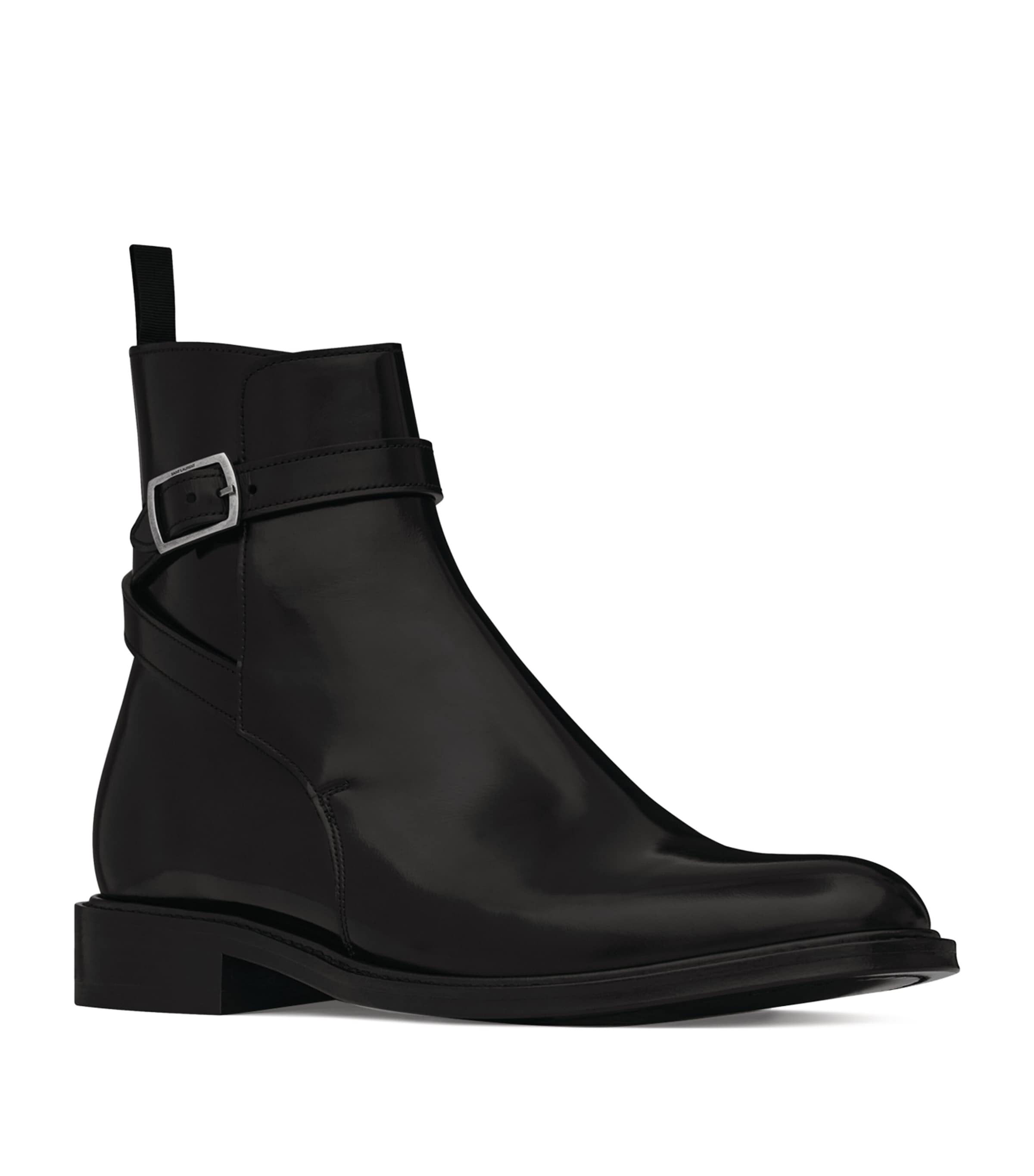 Saint Laurent Leather Jodhpur Ankle Boots Image 2