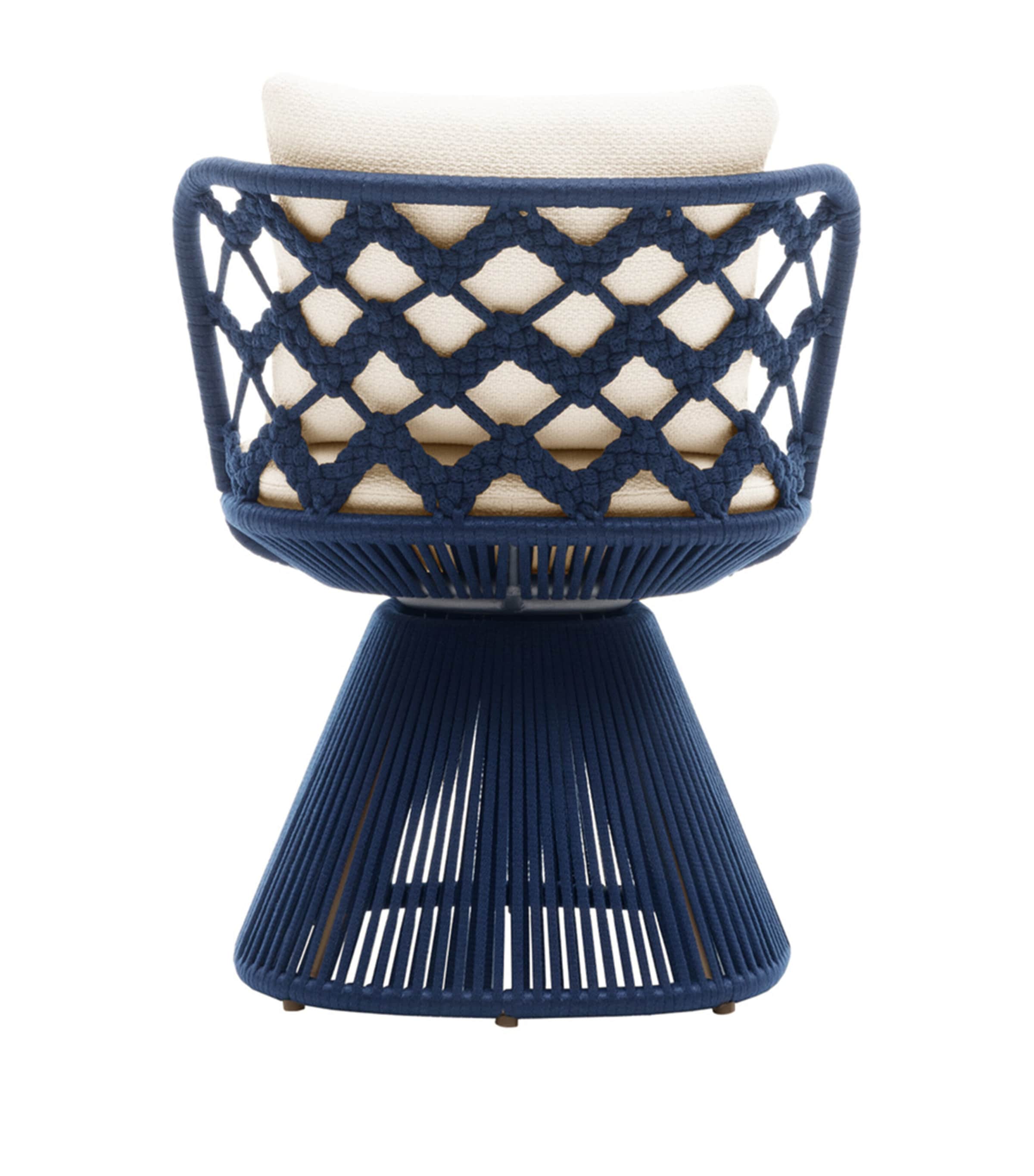 Flair O' Cushioned Outdoor Dining Chair BLUE AND WHITE Image 2