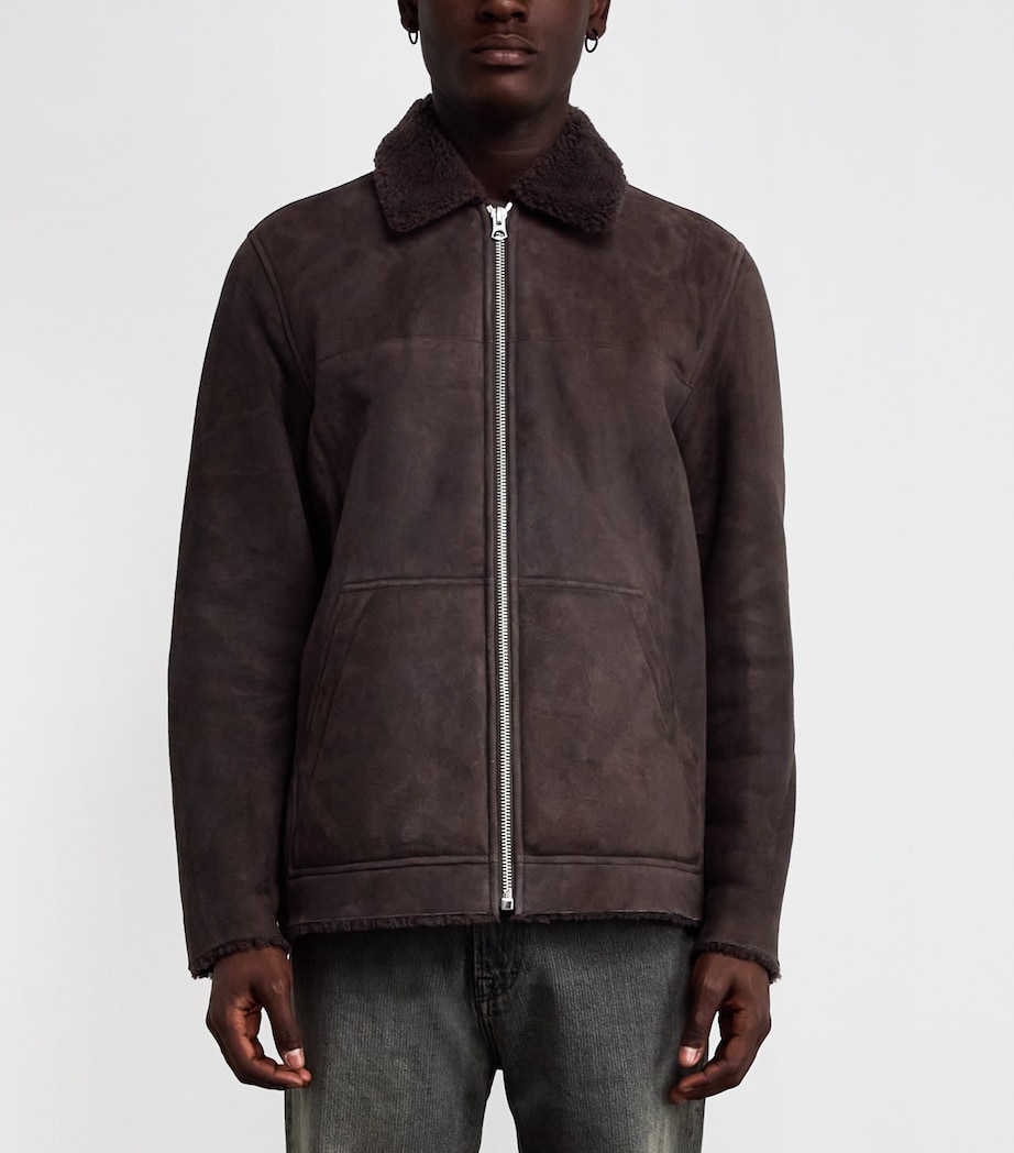 Shearling-Collar Jacket DSBWN Image 3