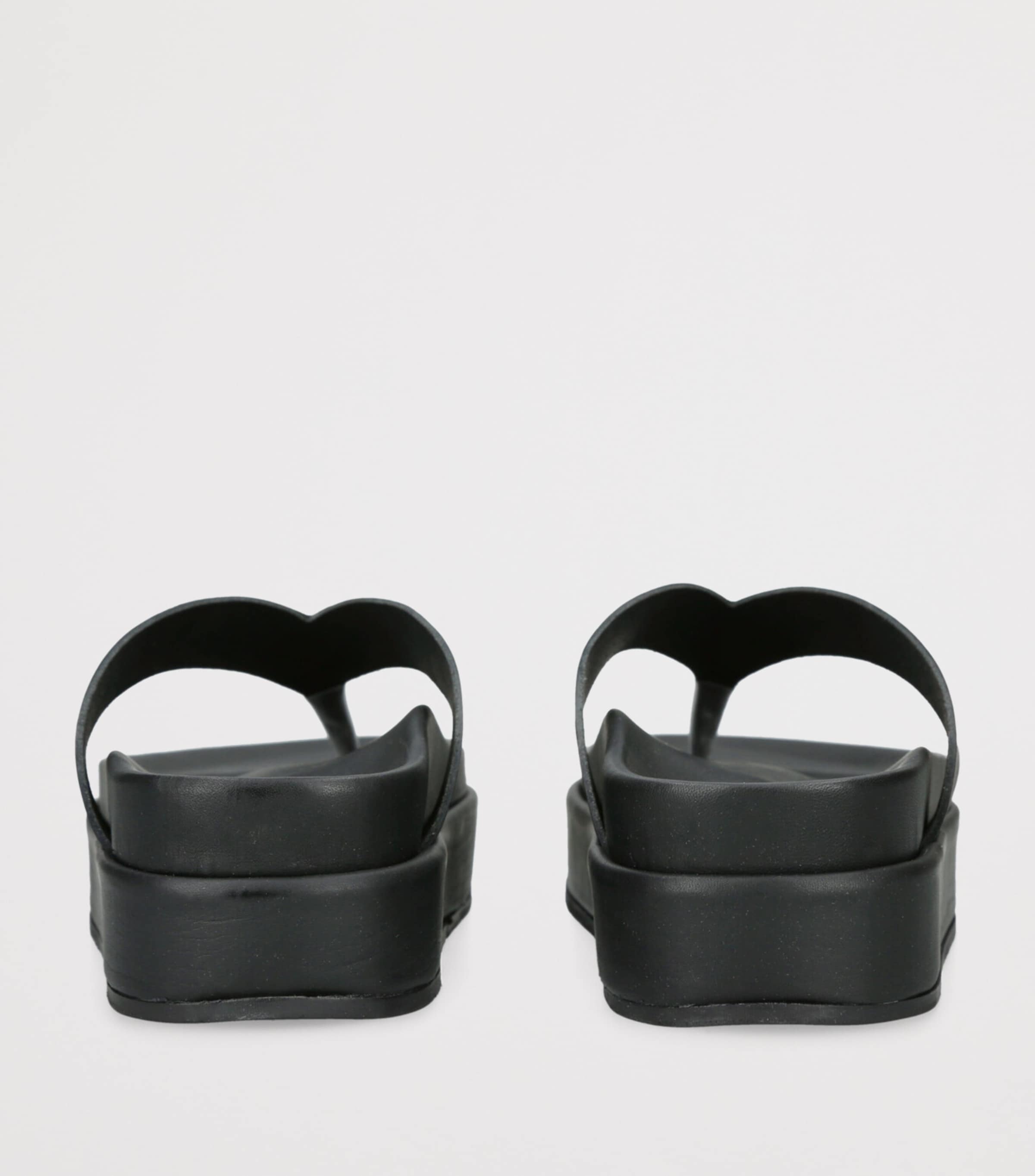 Ancient Greek Sandals Leather Charys 2 Flatform Sandals 35 Black Image 2