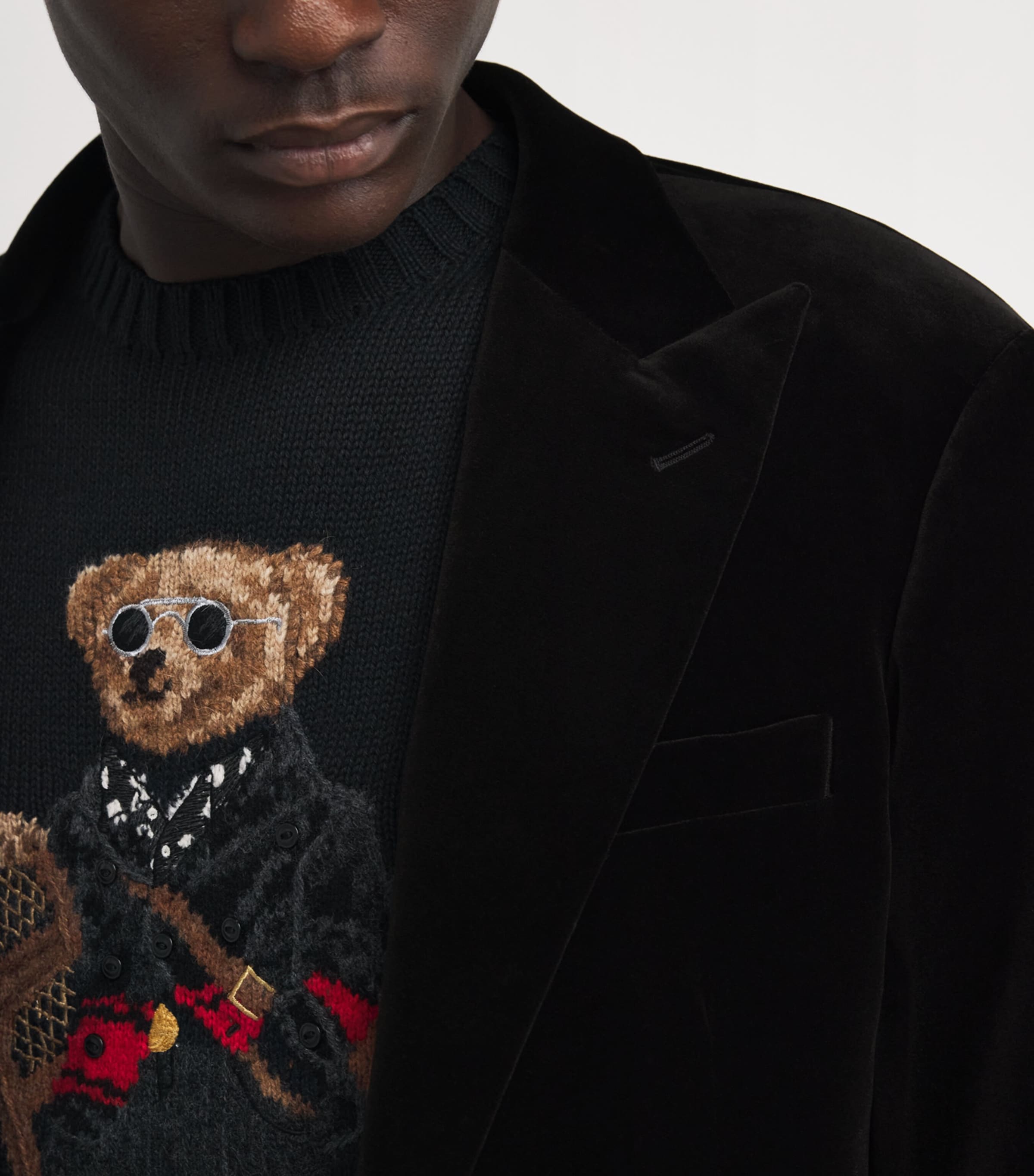 Velvet Blazer BLACK Image 6