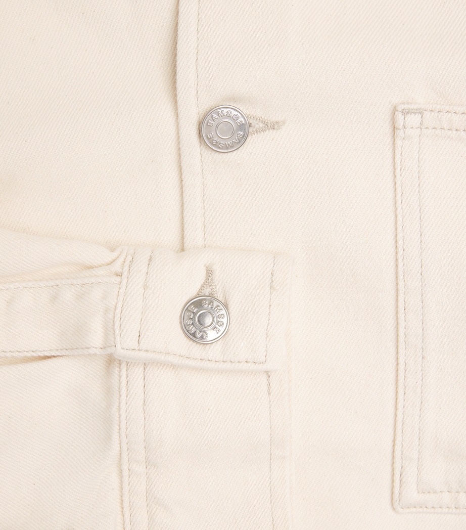Samsøe Samsøe Mens Organic Cotton Sachore Overshirt Soft Natural Image 6