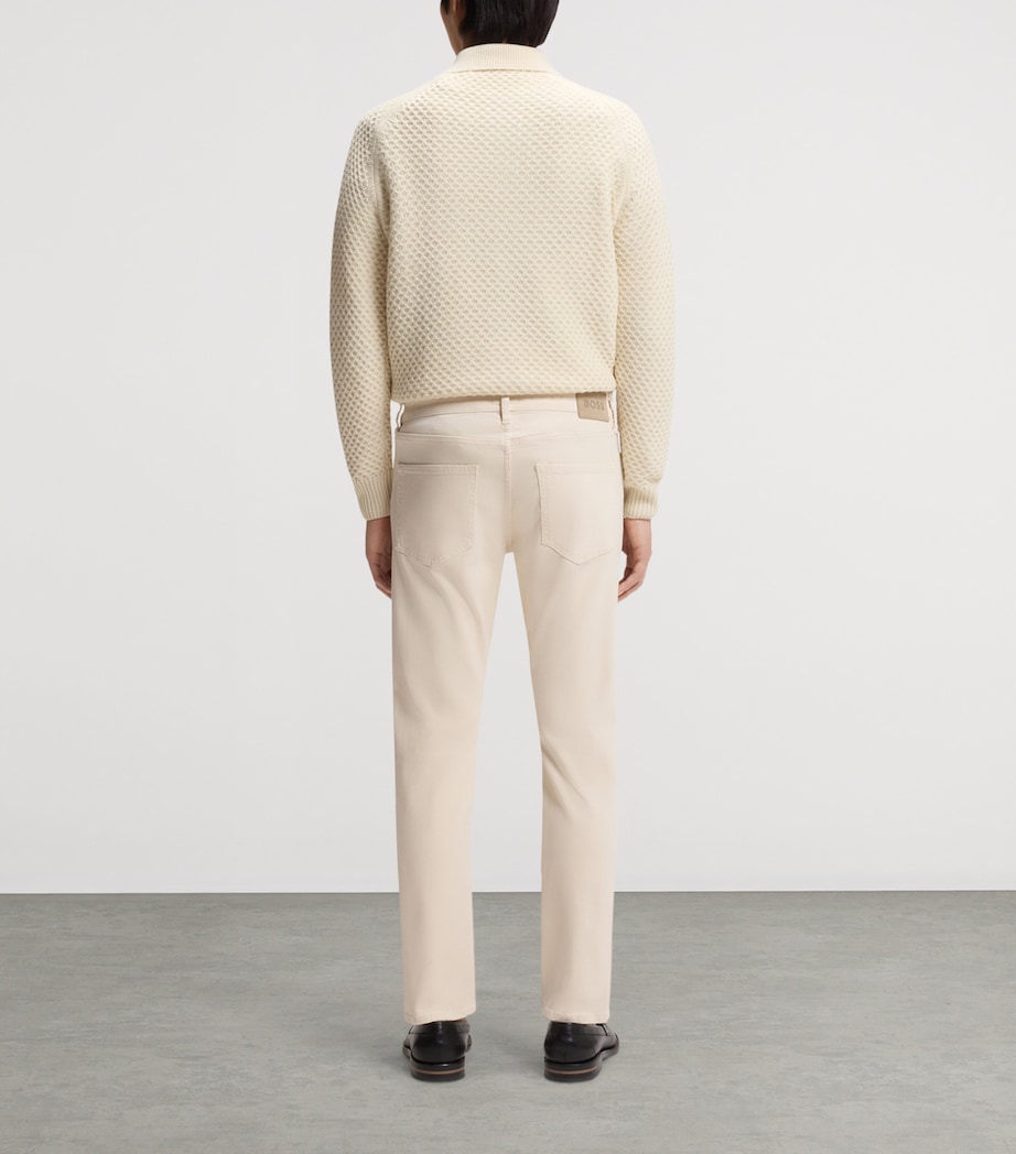 BOSS Mens Stretch-Denim Slim Jeans Image 3