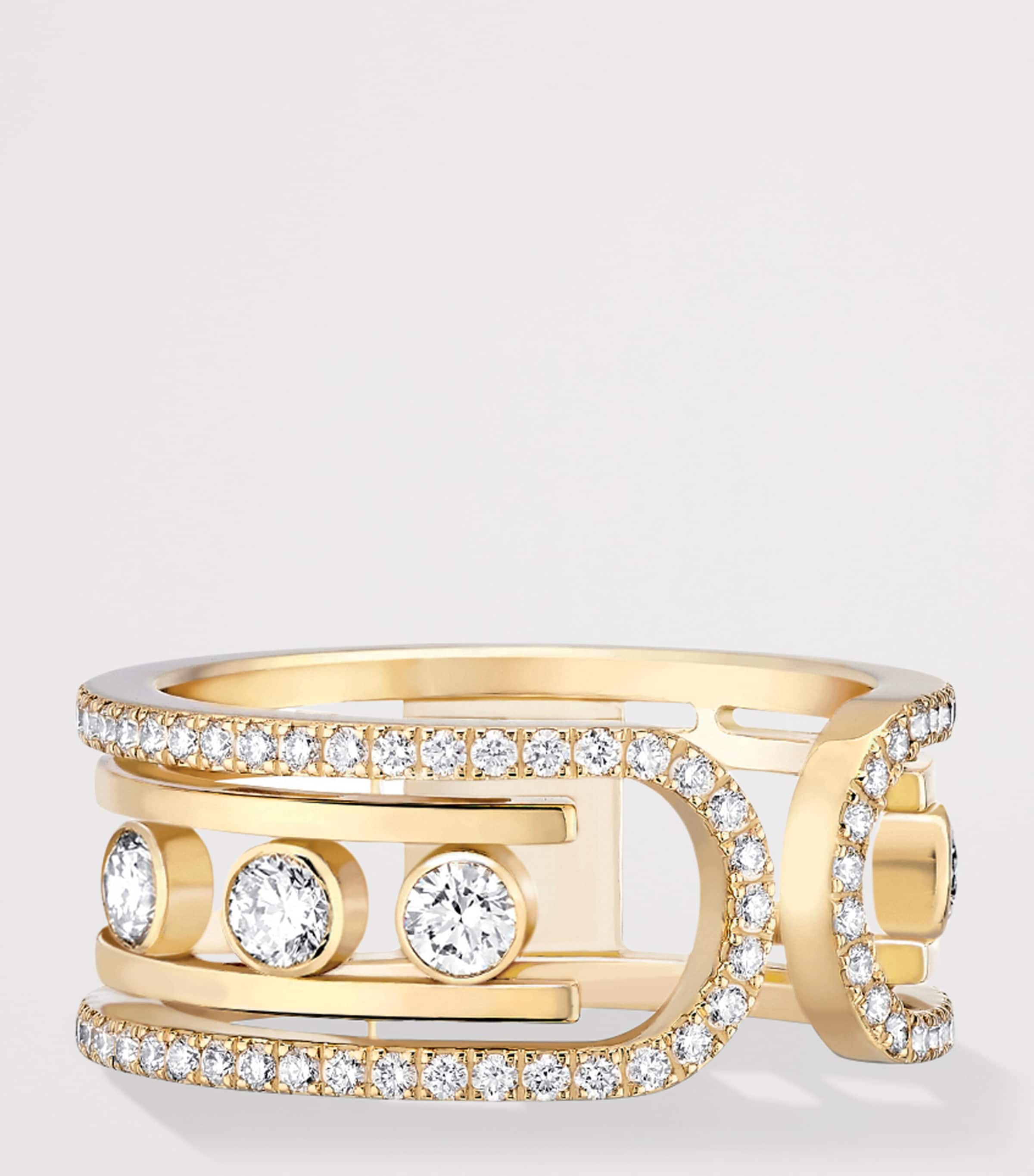 Messika Move 10th Birthday Yellow Gold and Diamond Ring (0.79ct) Yellow Gold Image 3