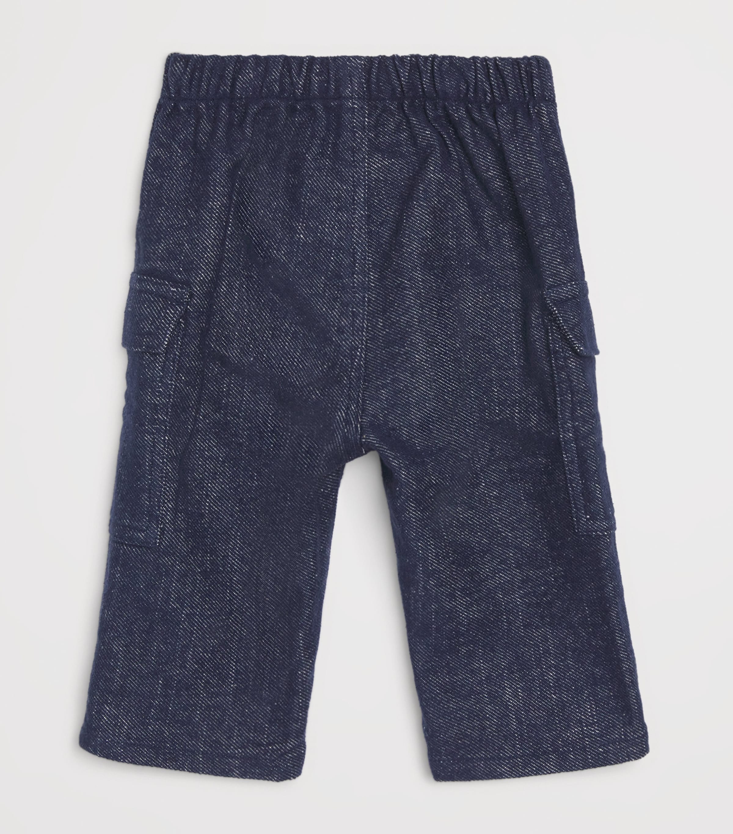 Cotton-Blend Cargo Trousers (6-36 Months) 495BLUE Image 2