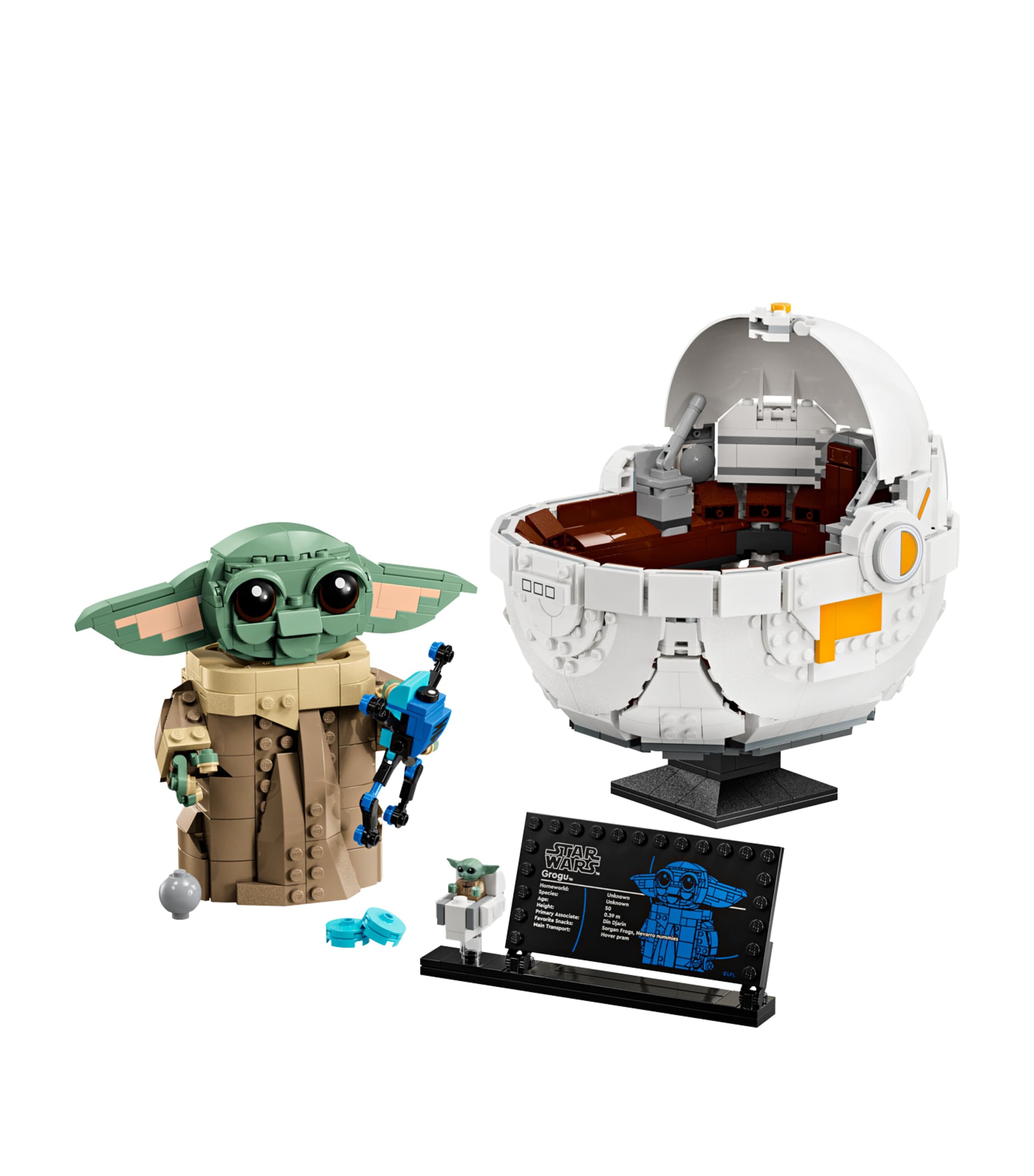 Star Wars Grogu with Hover Pram 75403 MULTI Image 1