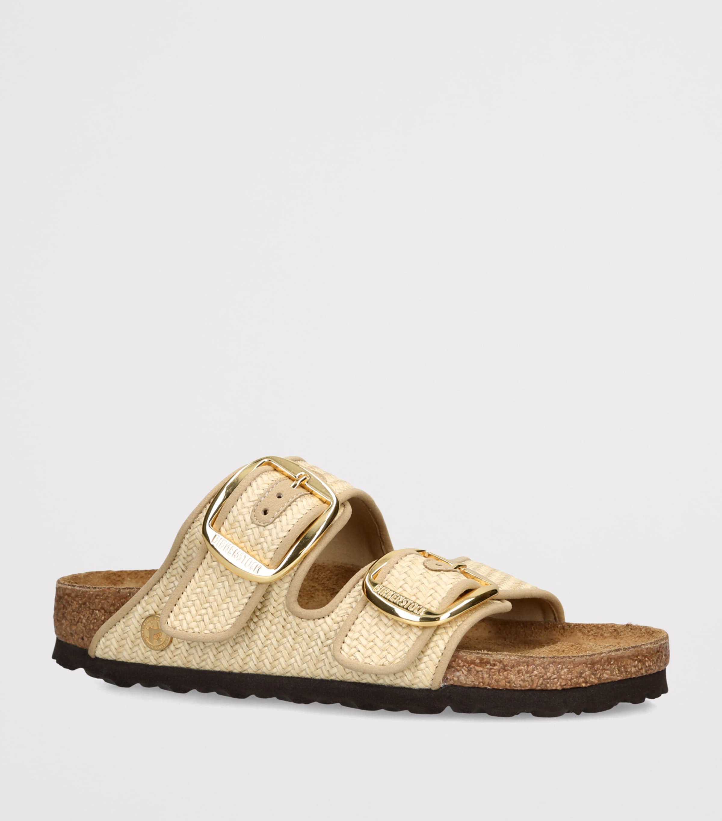 Birkenstock Raffia Arizona Sandals Cream Image 3