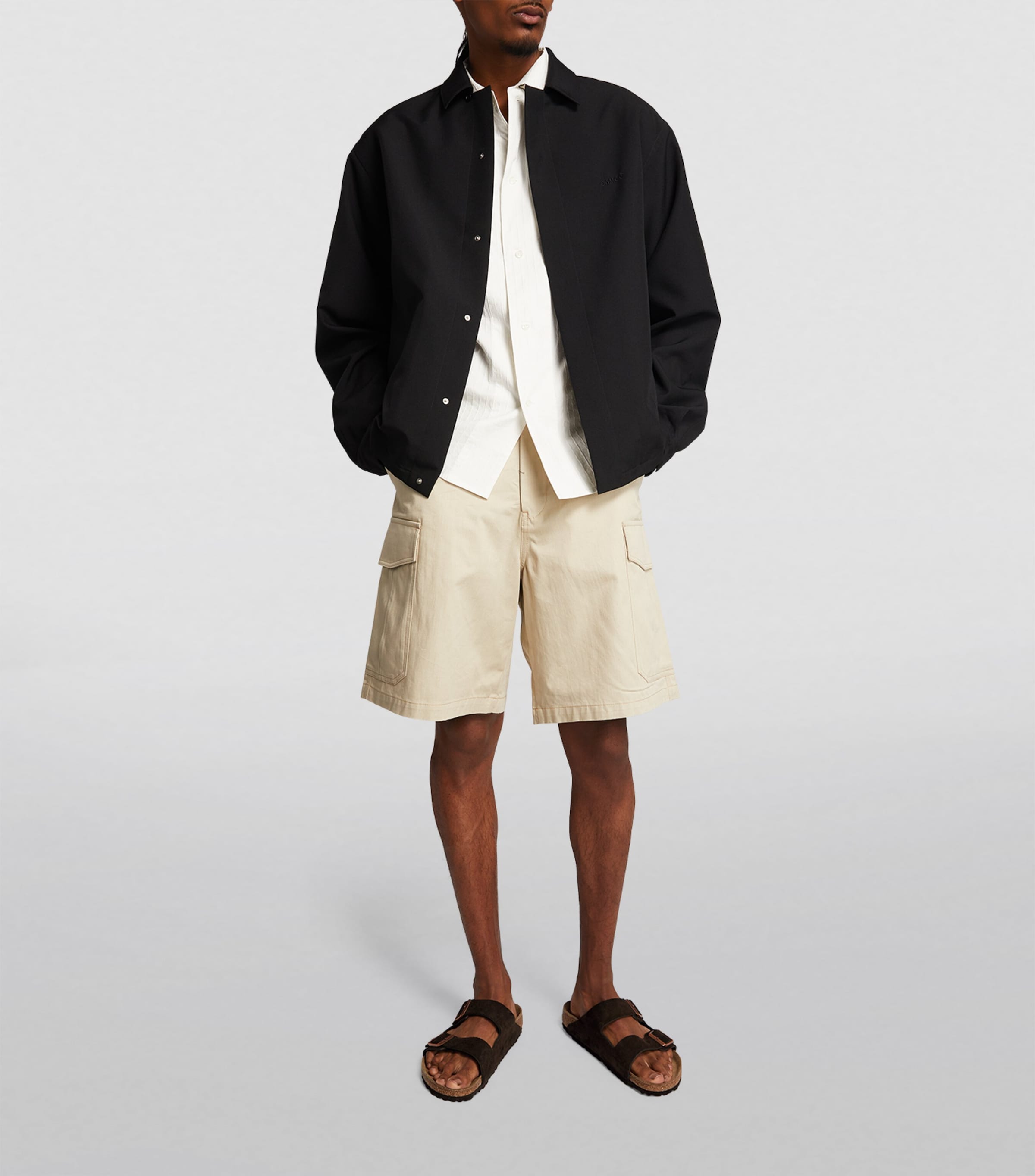 Suede Arizona Sandals DARK BROWN Image 5