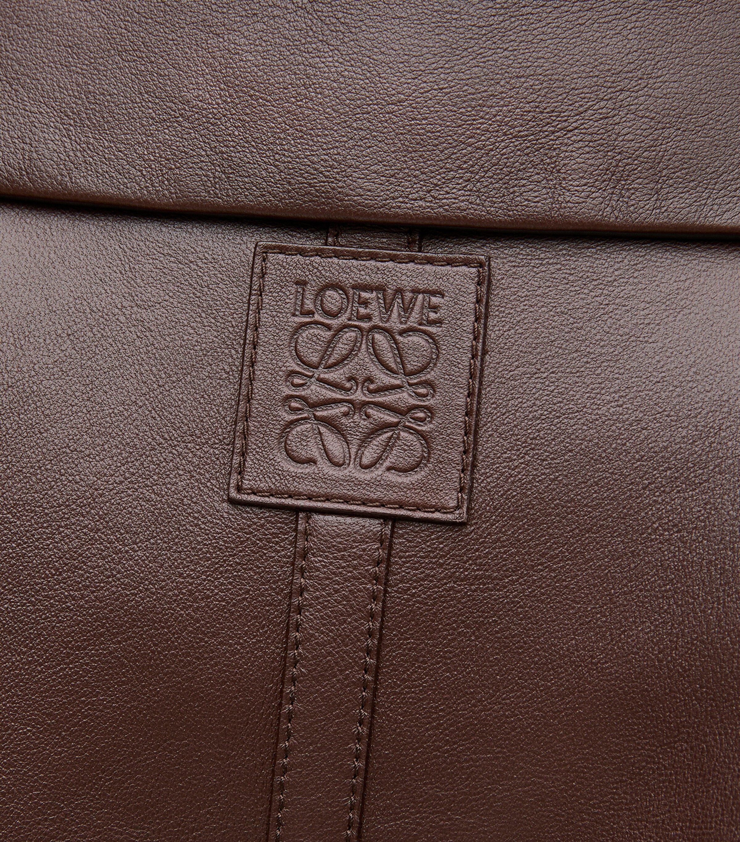 Leather Shearling-Collar Aviator Jacket CHOCOLATE BROWN Image 7