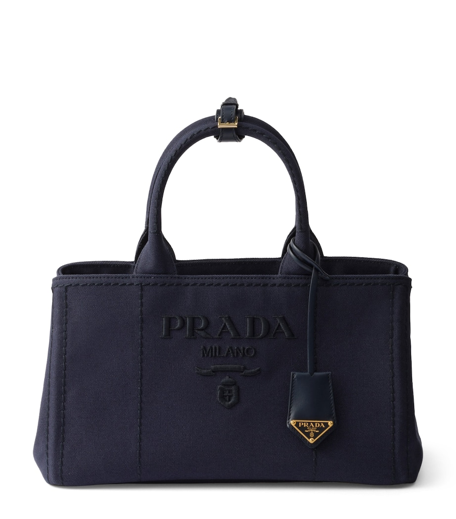 Large Cotton Canvas Top-Handle Bag F0216 Image 1