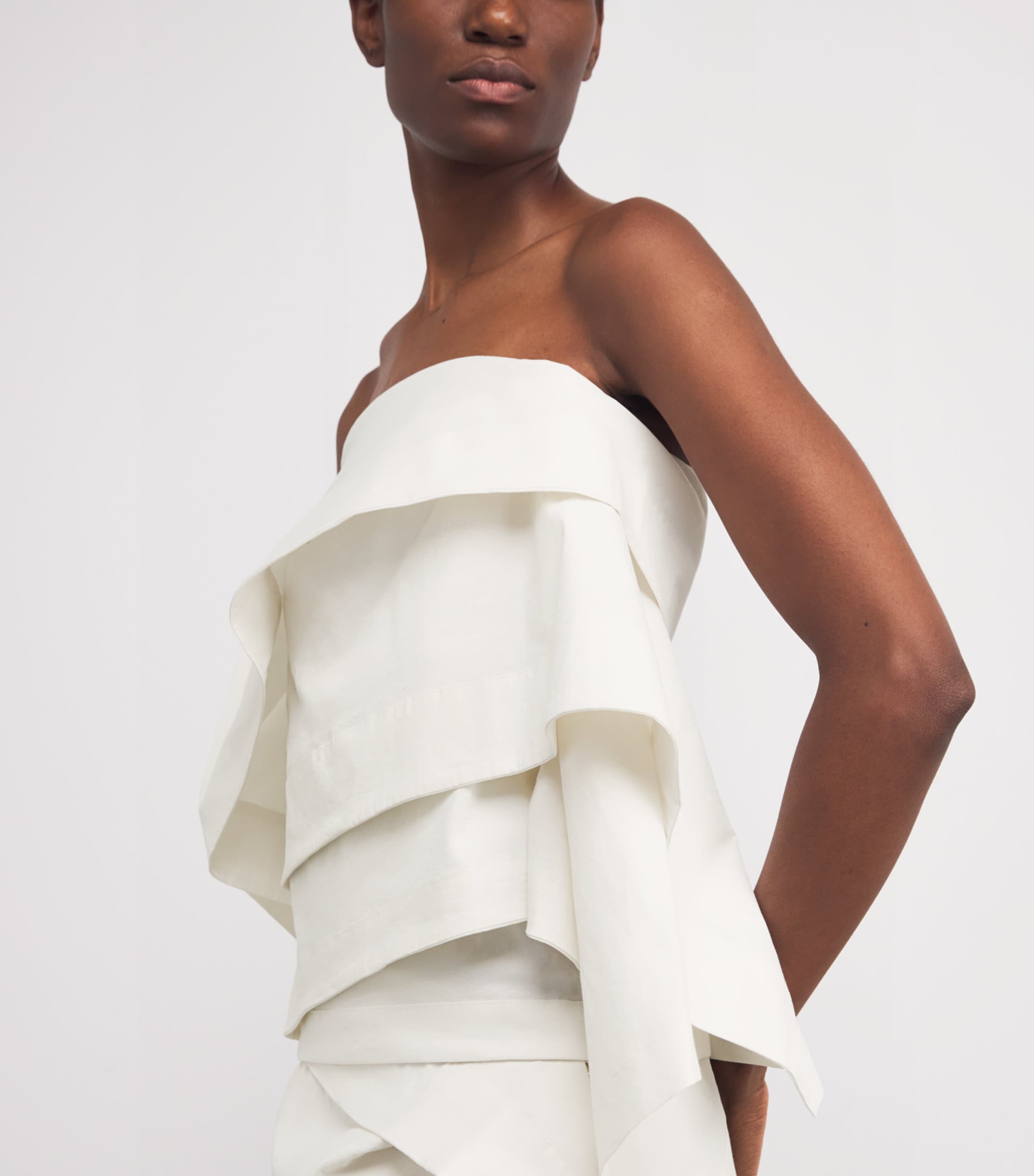 Issey Miyake Neutral Collapsing Sculpture Top | Harrods US