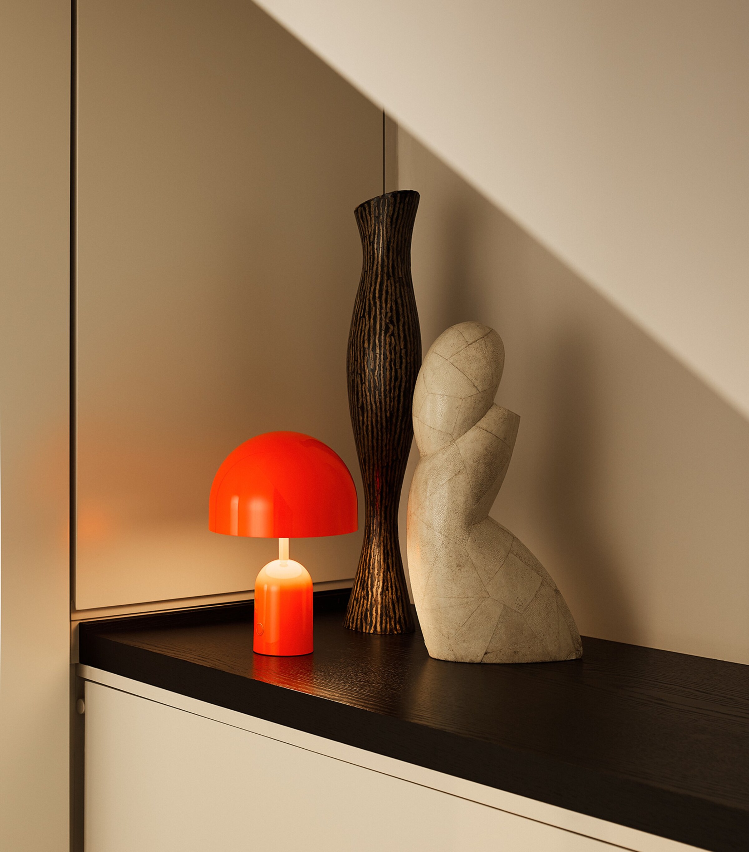 Portable Bell Table Lamp FLUORESCENT ORANGE Image 9