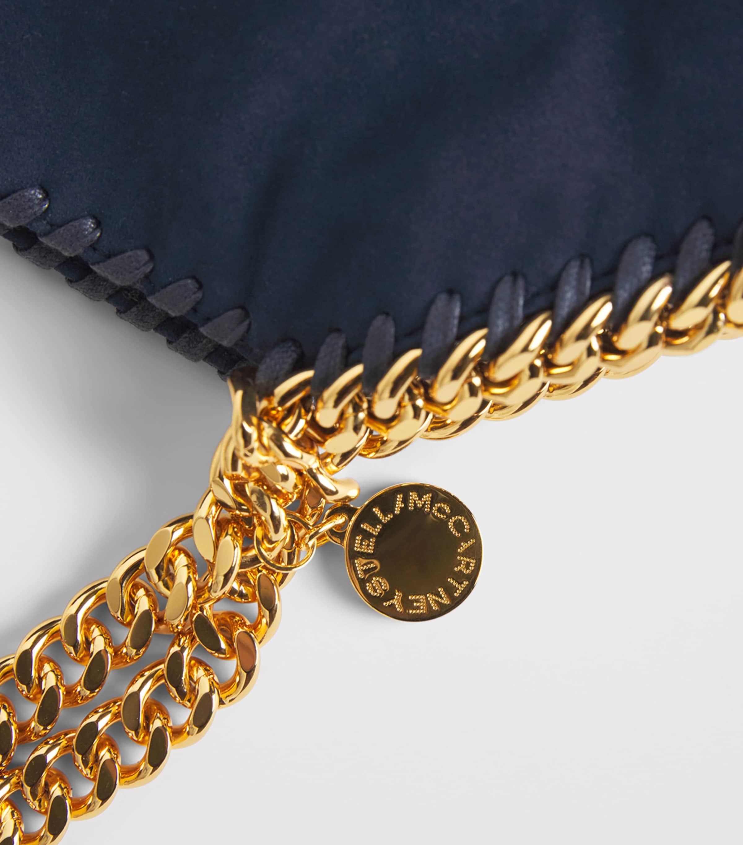 Stella McCartney Mini Falabella Tote Bag Navy Image 6