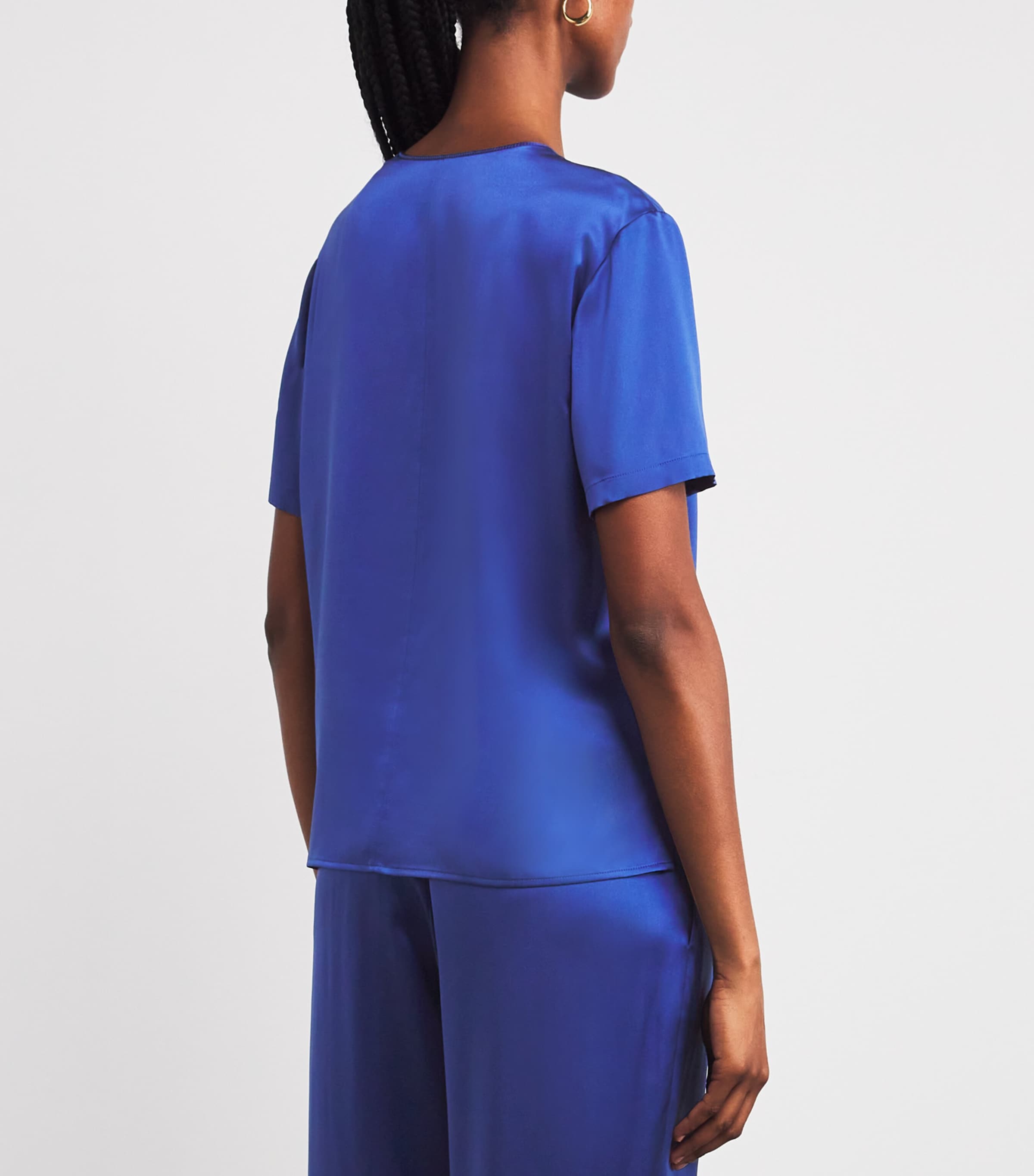 Silk Gala Blouse COBALT Image 4