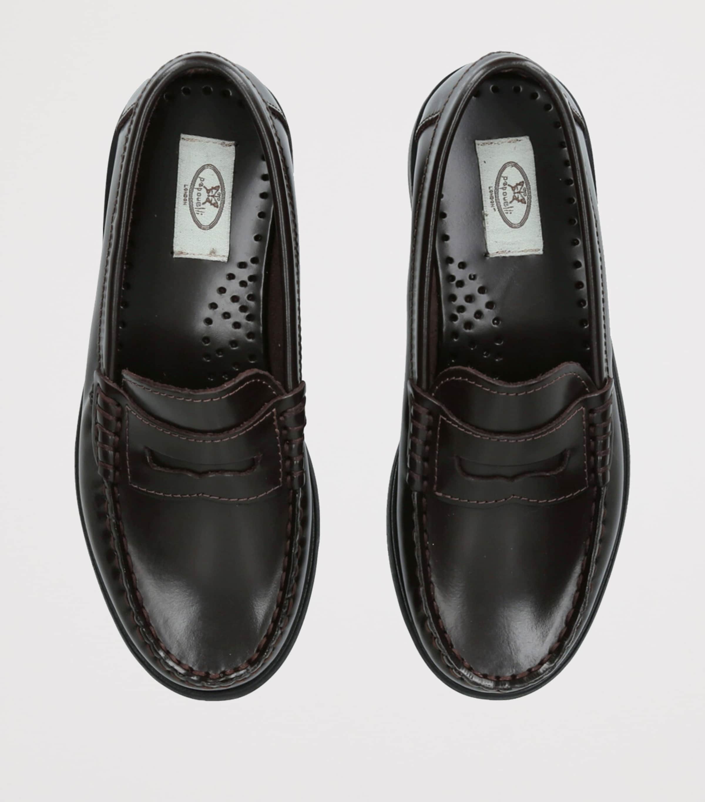 papouelli Leather London Loafers Dark Brown Image 4