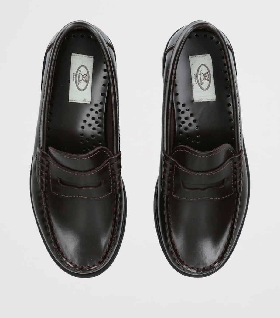 papouelli Leather London Loafers Dark Brown Image 4