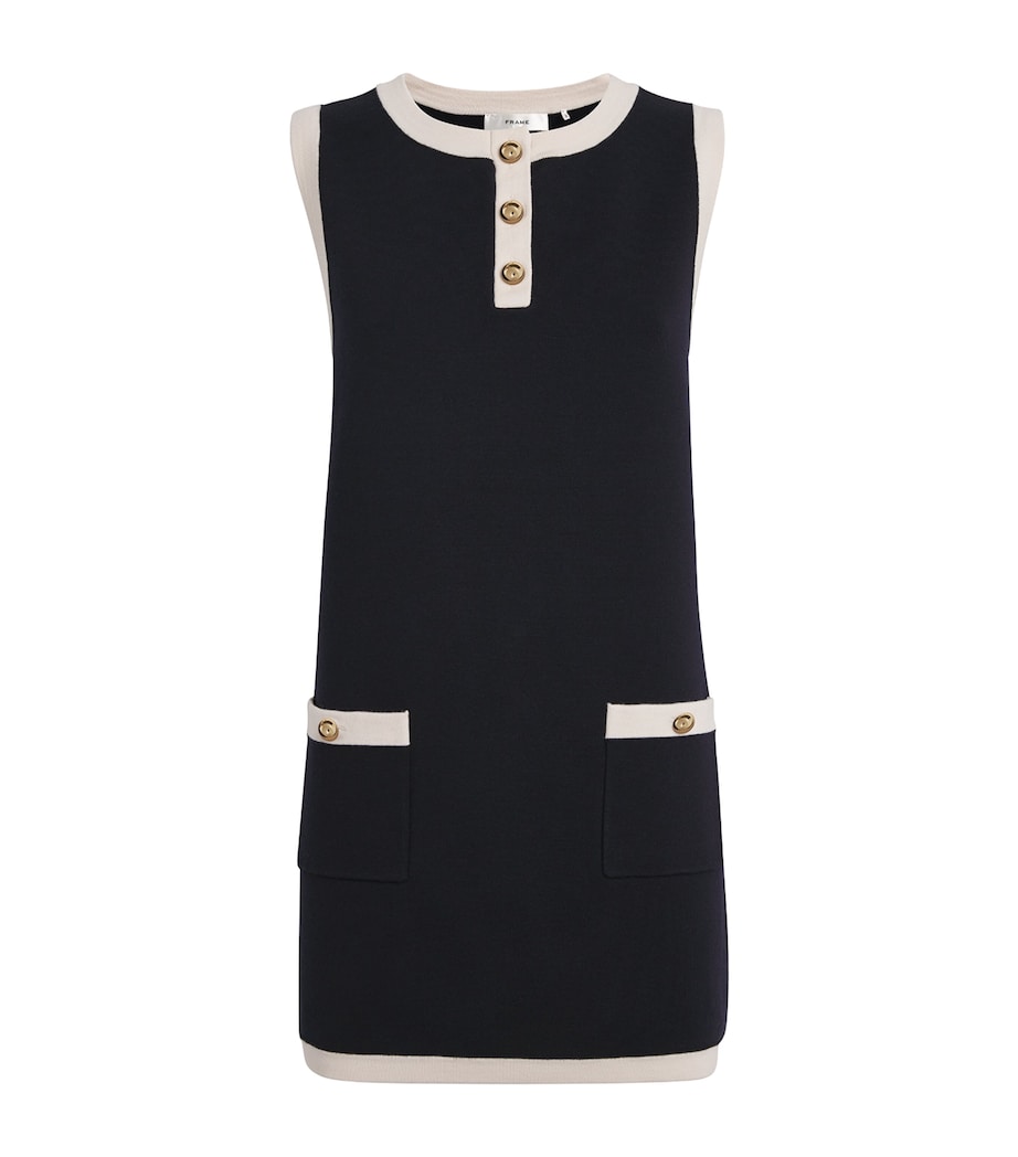 Wool-Blend The Mixed Mini Dress INDIGO Image 1