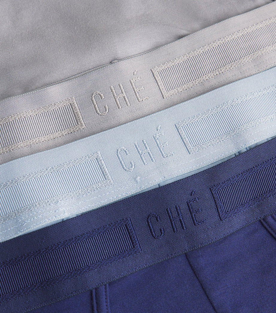 Logo-Waist Briefs (Pack of 3) MIX SEA-NV/ BL/ GRY Image 5