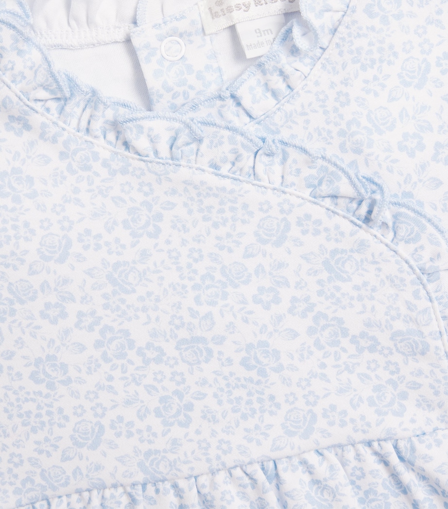 Pima Cotton Country Gardens Playsuit (9 Months) K480LIGHT BLUE Image 3