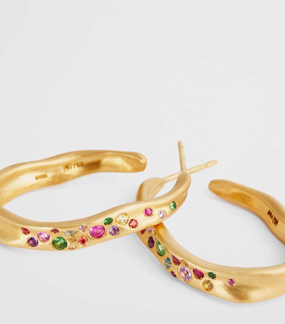 Yellow Gold and Sapphire Malak Earrings YELLOW GOLD Image 6