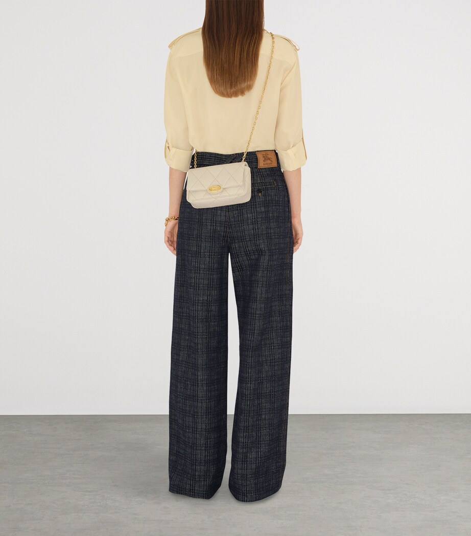 Leather Quilted Clutch Bag SOAP Image 3