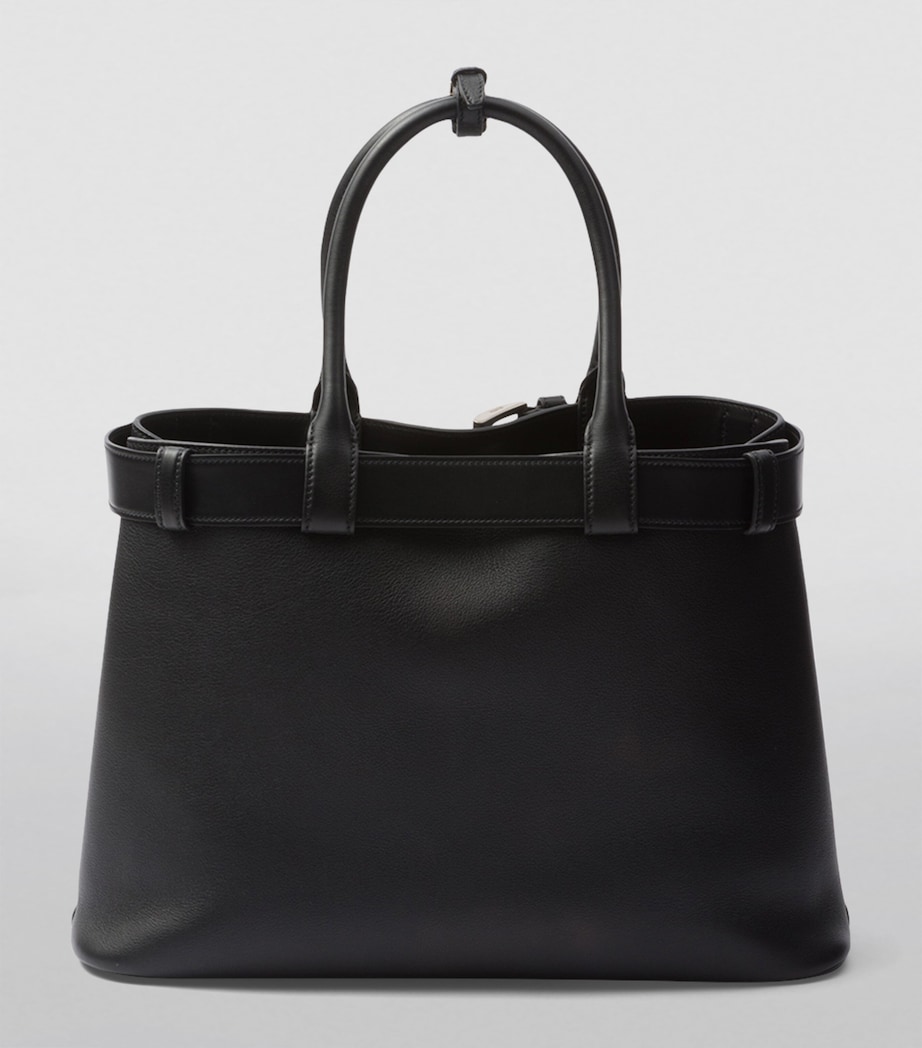 Large Leather Buckle Tote Bag F0002 Image 3
