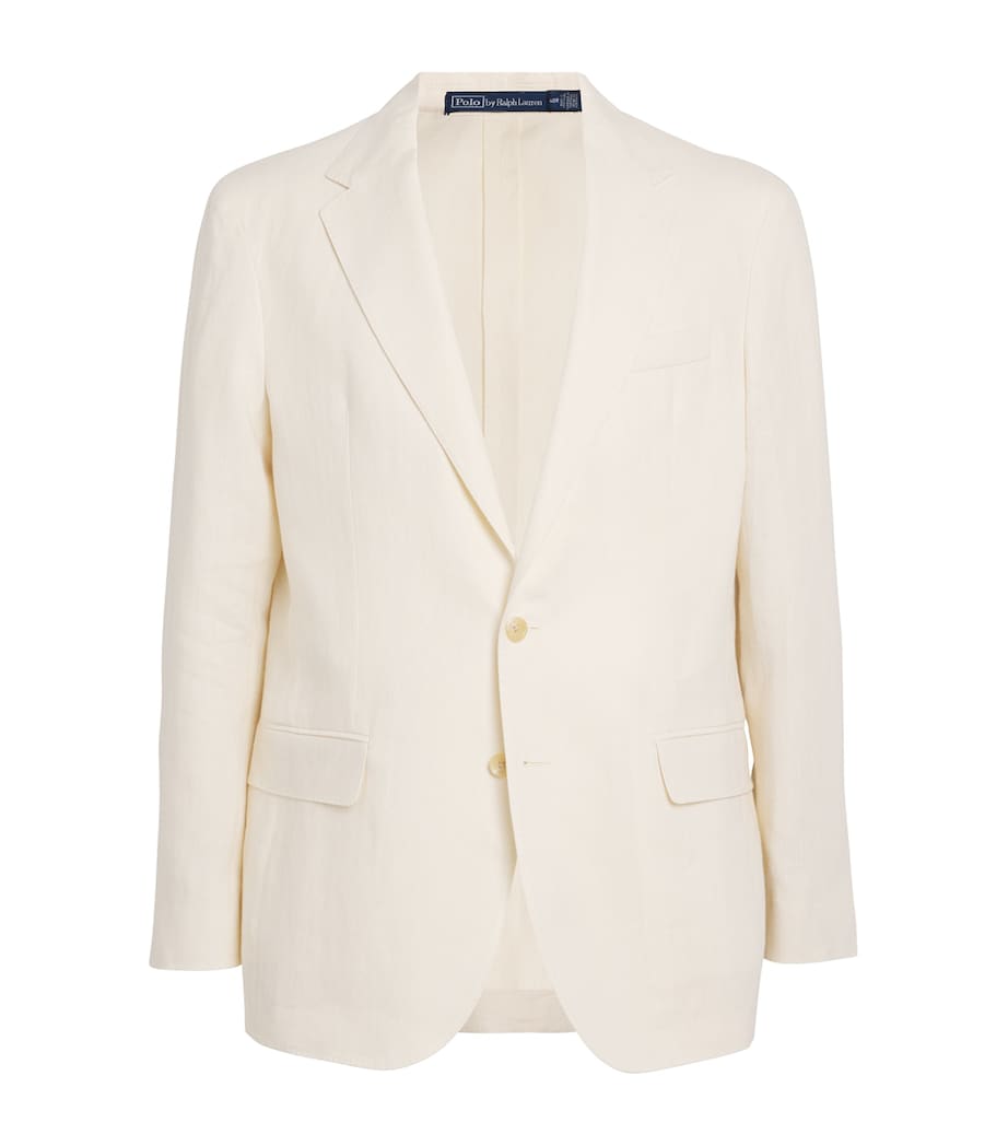 Polo Ralph Lauren Mens Linen Blazer Lt Cream Image 1