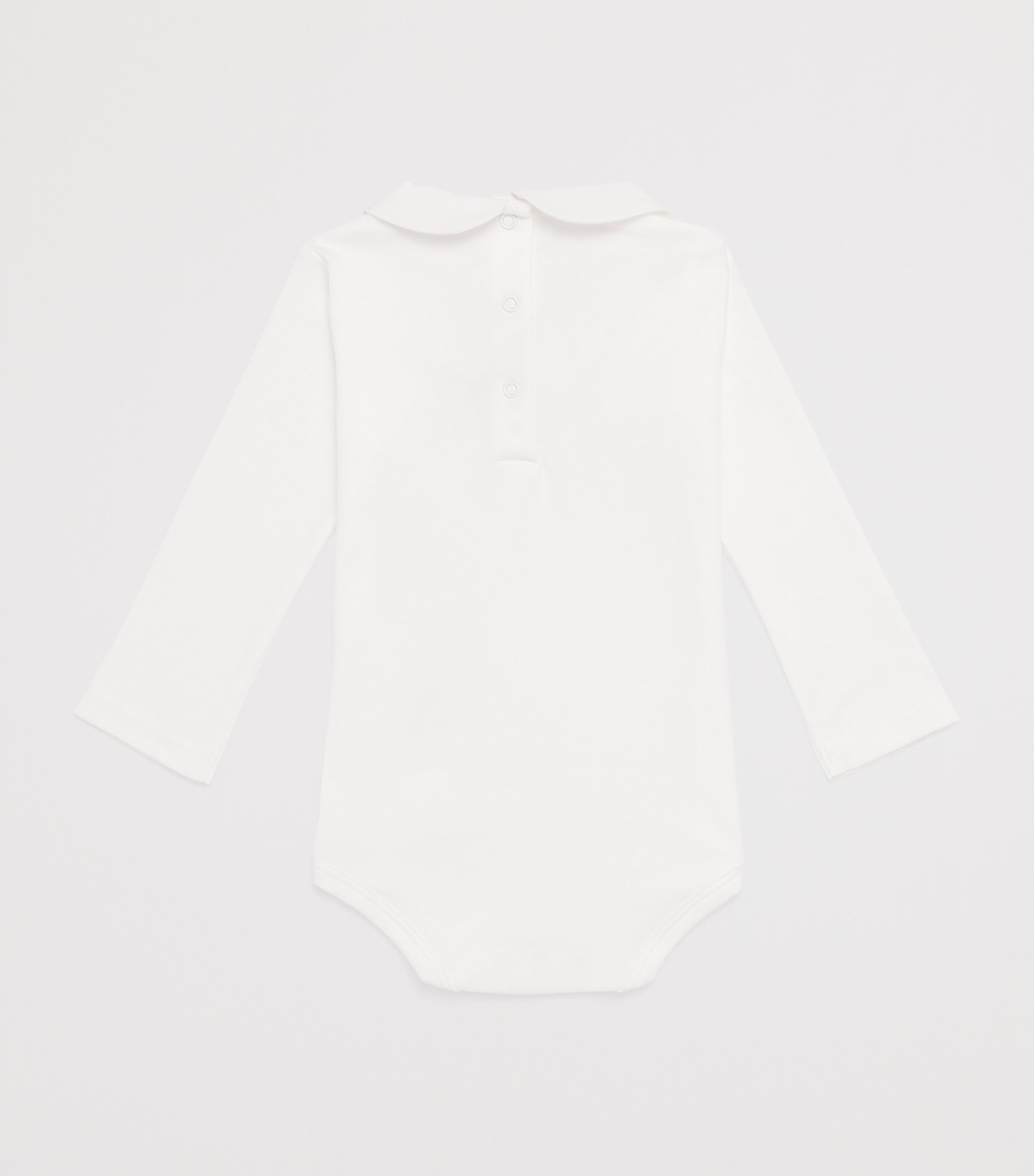 Marie-Chantal Pima Cotton Embroidered Bodysuit Blue Image 2