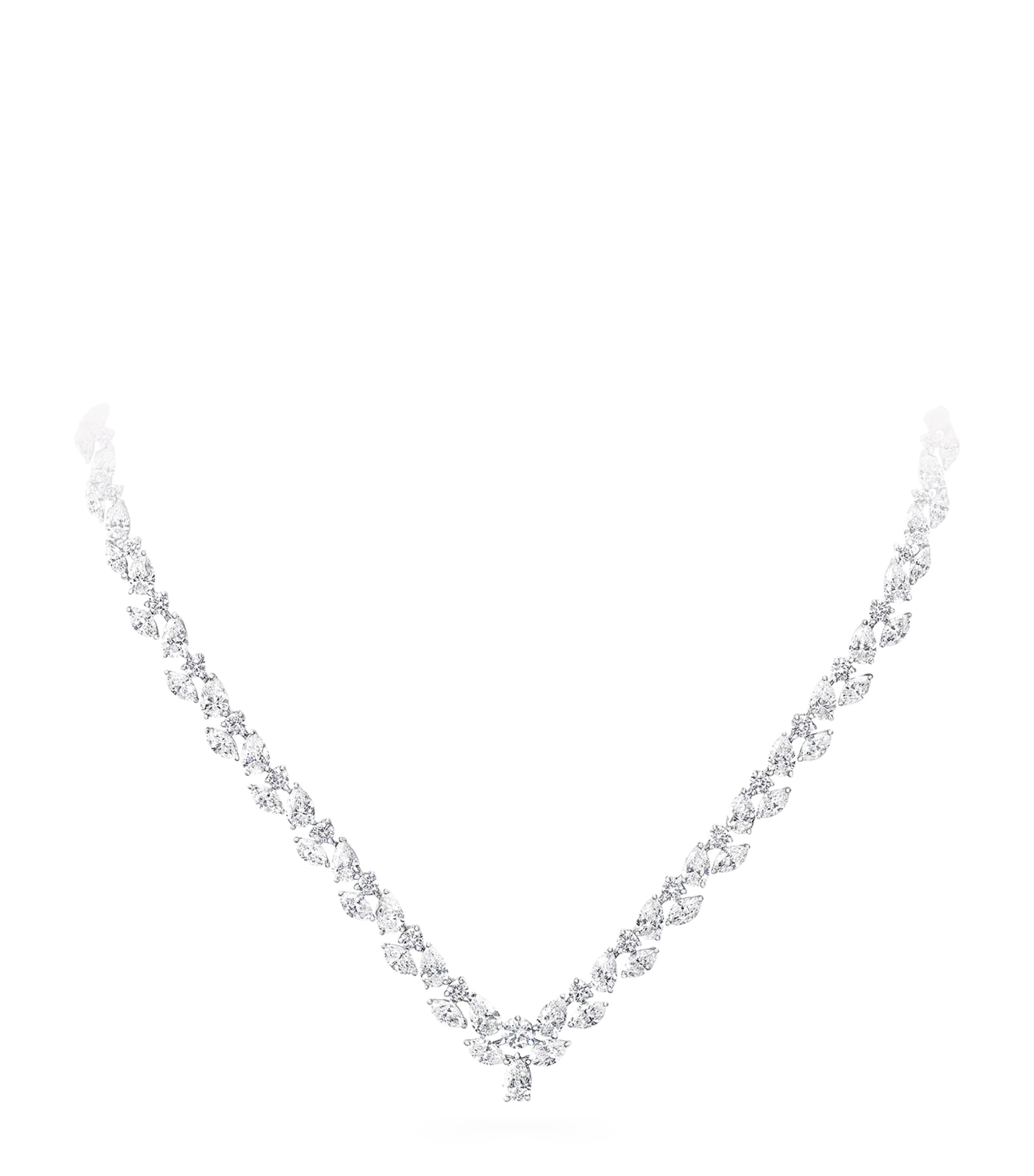 Graff White Gold, Platinum and Diamond Classic Graff Necklace Image 1