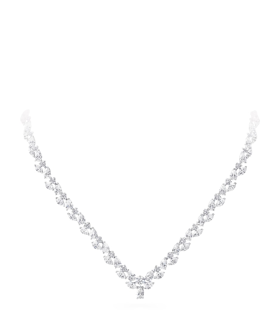 Graff White Gold, Platinum and Diamond Classic Graff Necklace Image 1