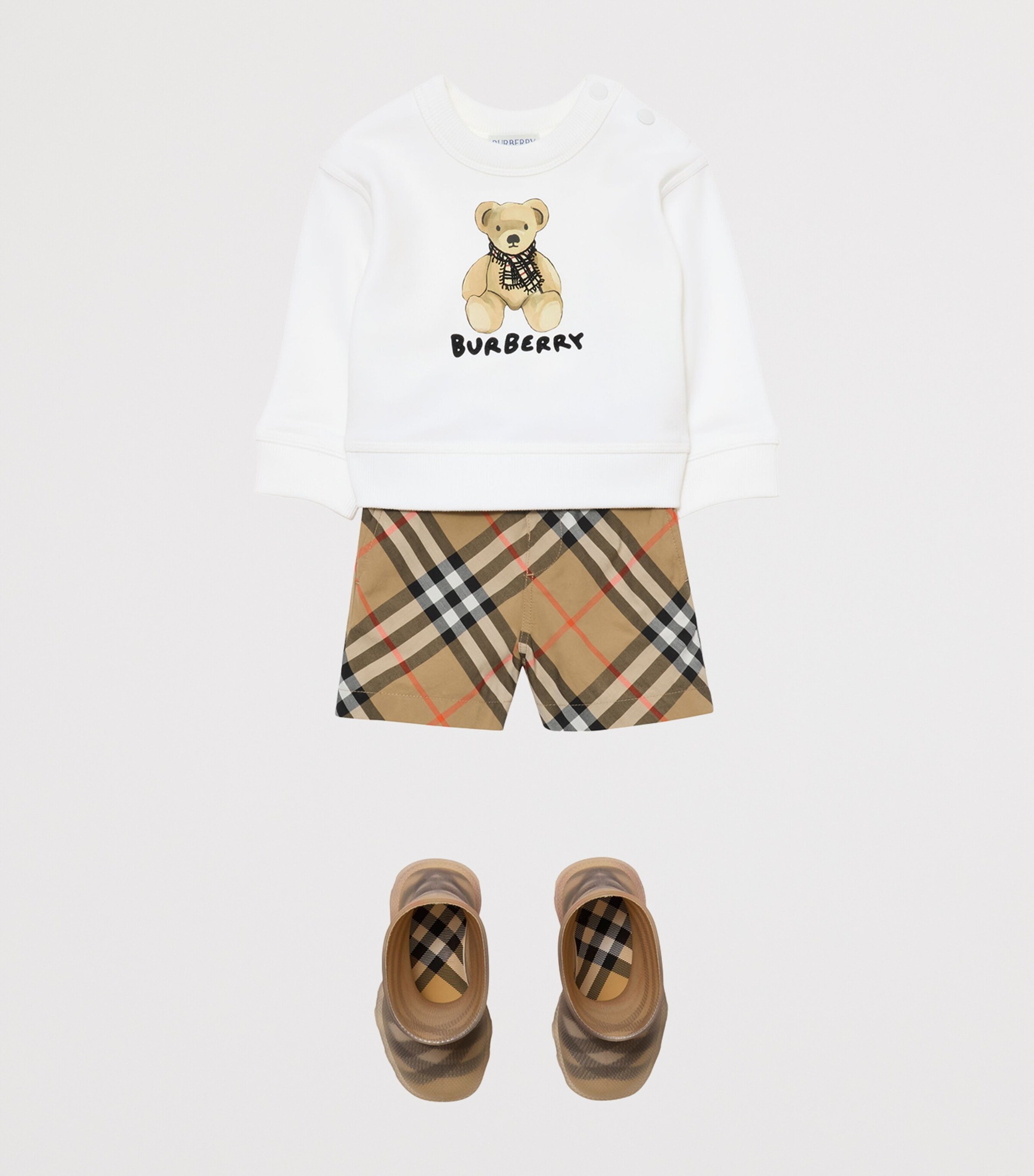 Cotton Thomas Bear Sweatshirt (6-24 Months) WHITE Image 4